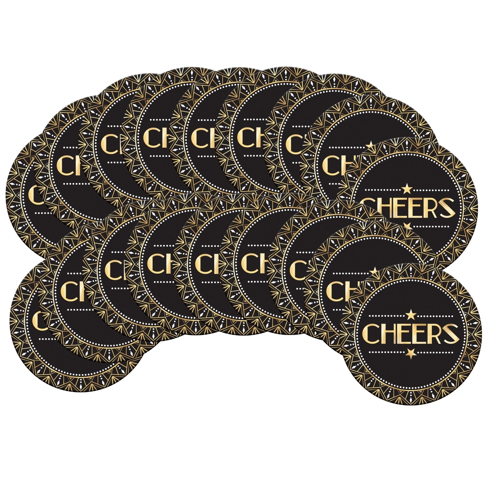 Glitz & Glam Drink Coasters (Pack of 18)