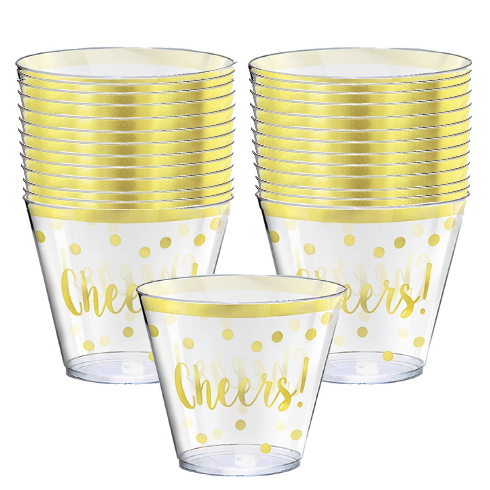 Cheers Plastic Tumbler Cups (Pack of 30)
