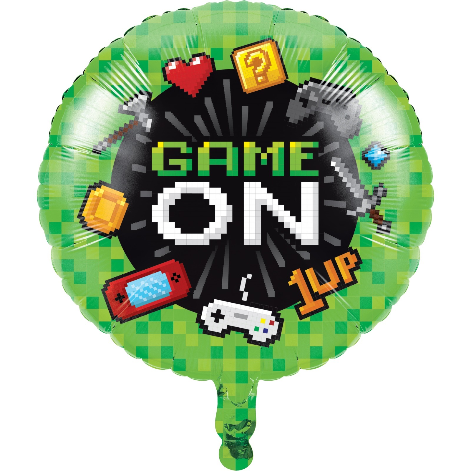 Gaming Party Round Helium Balloon
