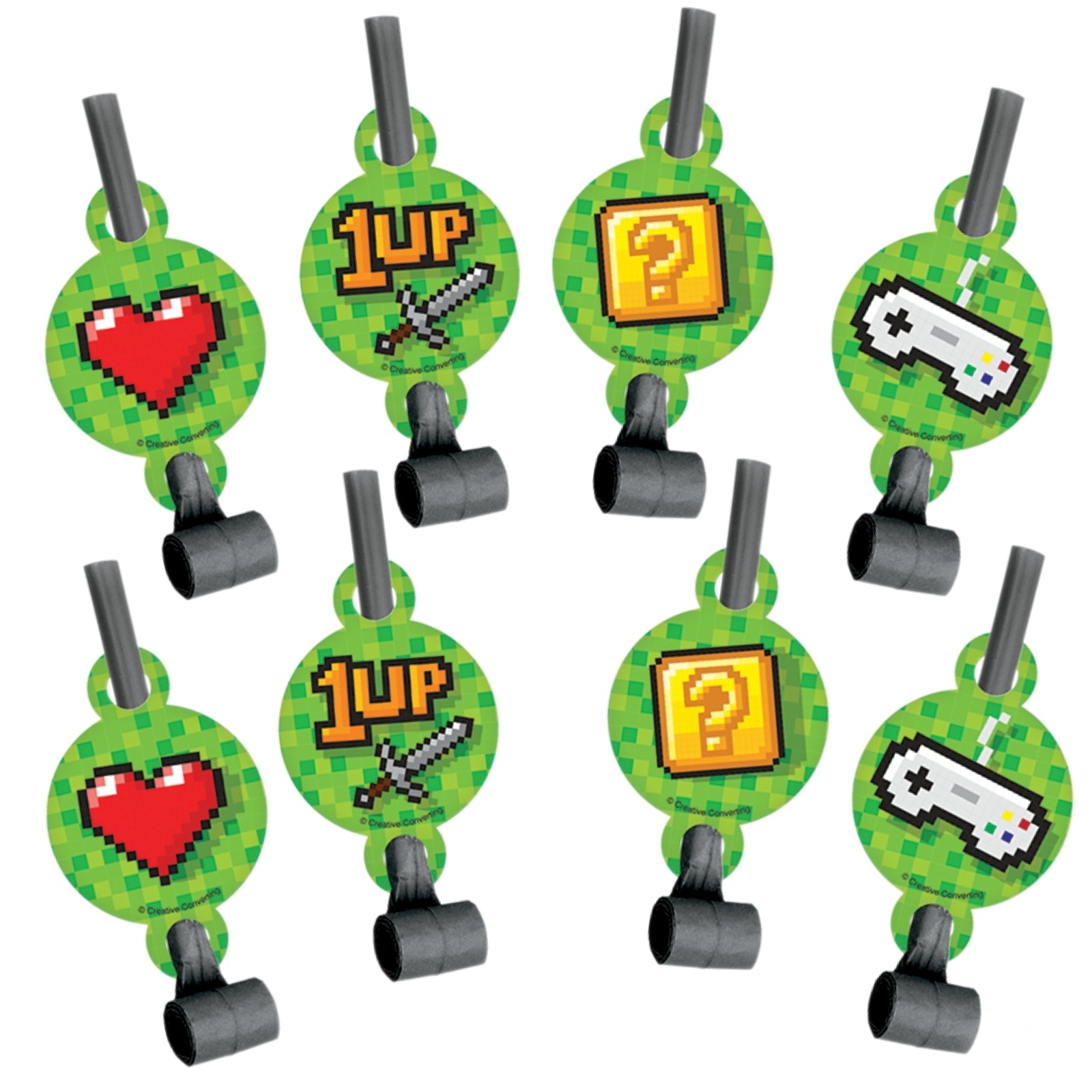 Gaming Party Blowers (Pack of 8)
