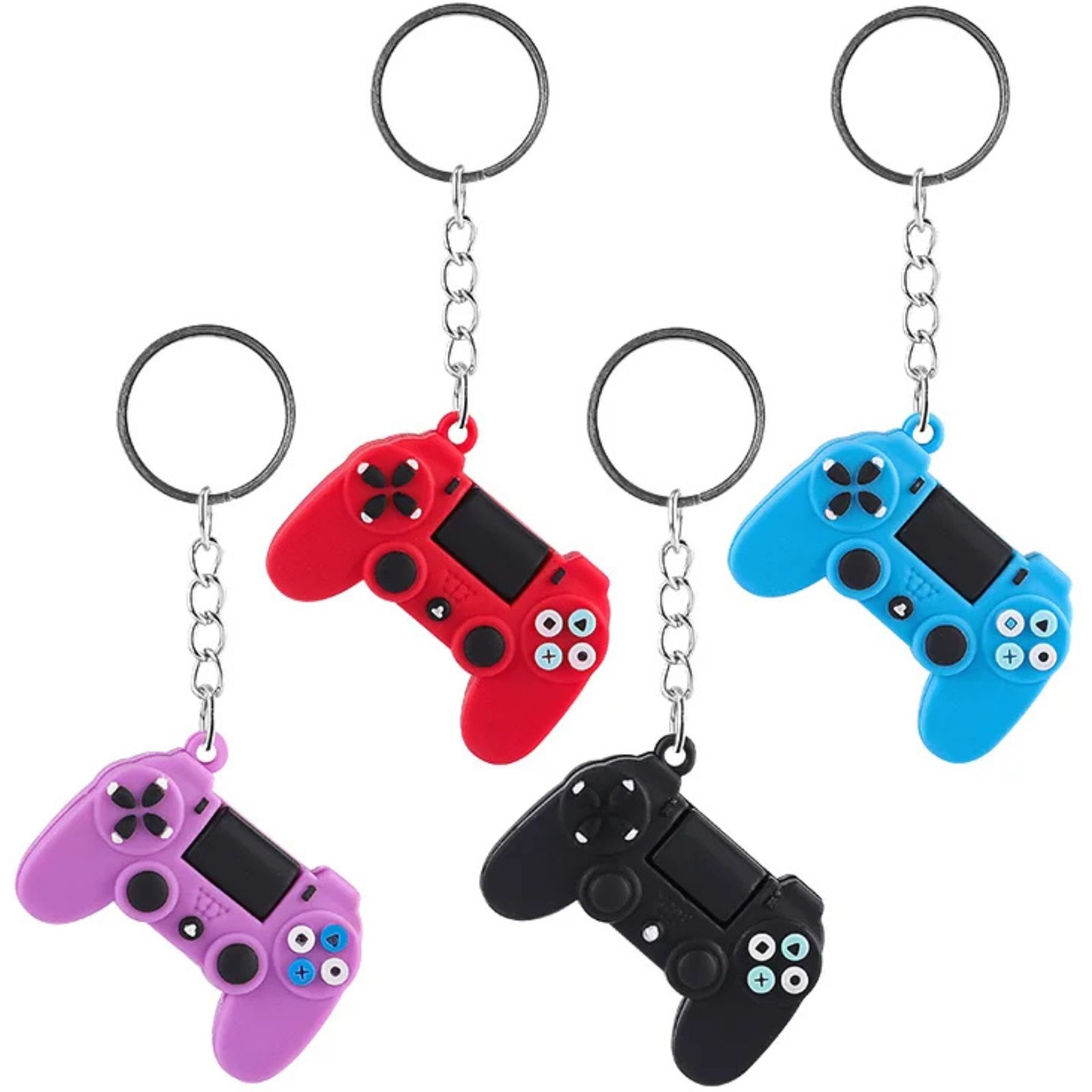 Video Game Keyrings (Pack of 4)