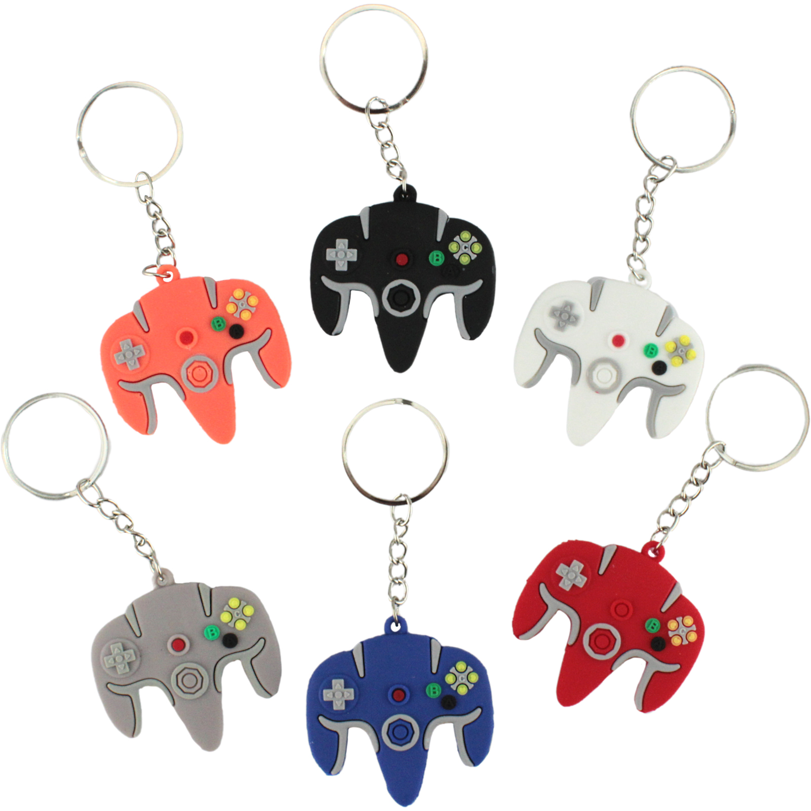 Game Controller Keyrings (Pack of 12)