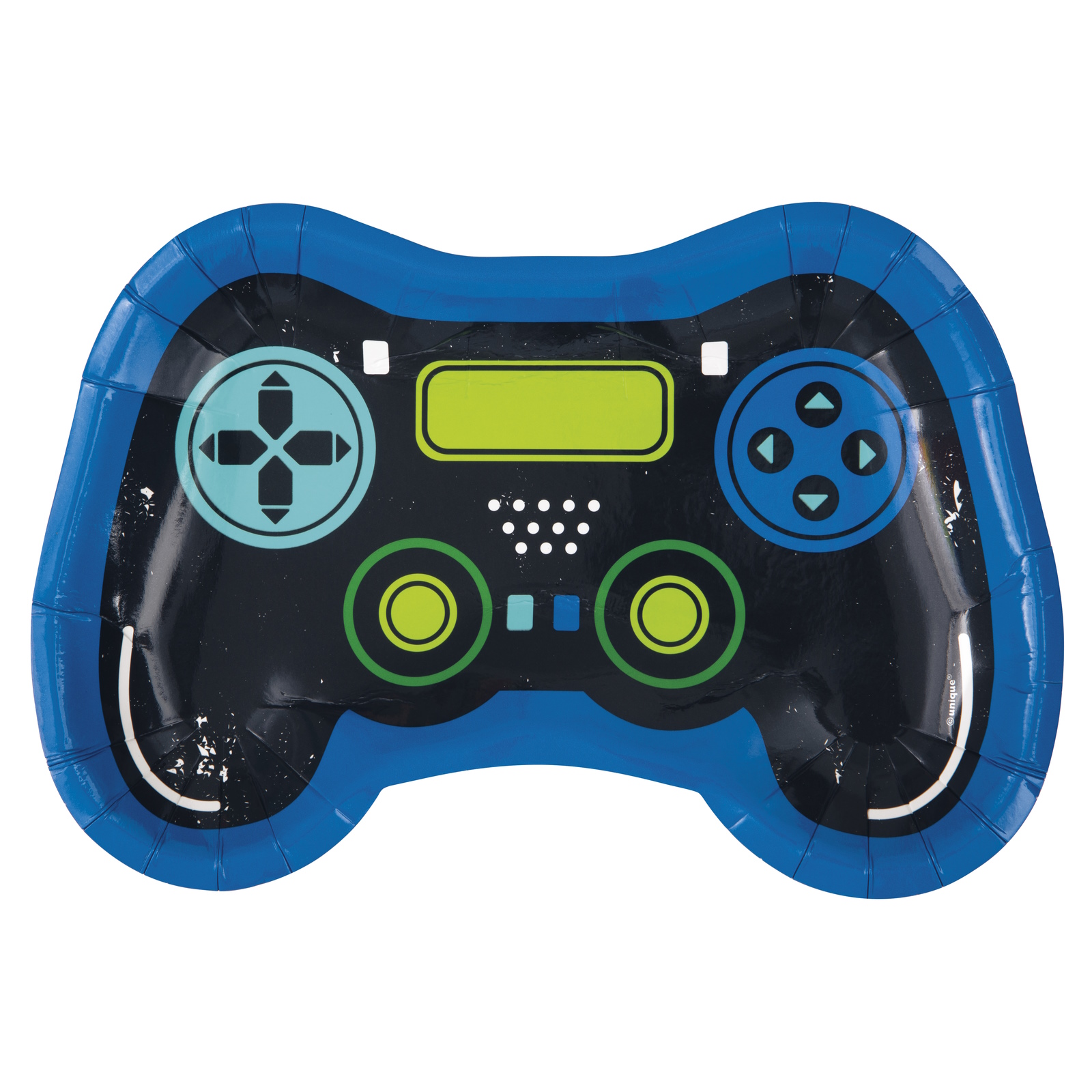 Gamer Birthday Controller Shaped Paper Plates (Pack of 8)