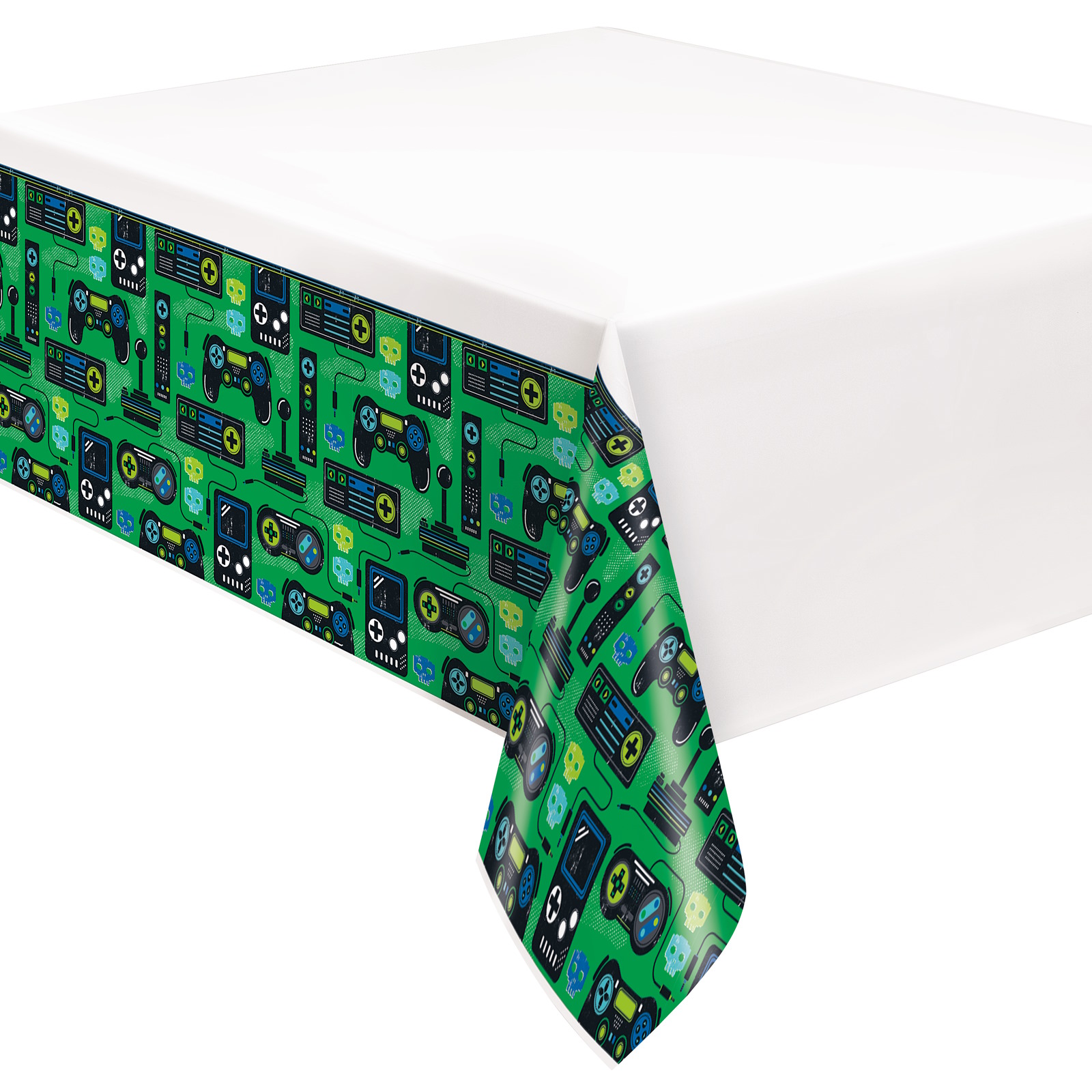 Gamer Birthday Plastic Tablecloth