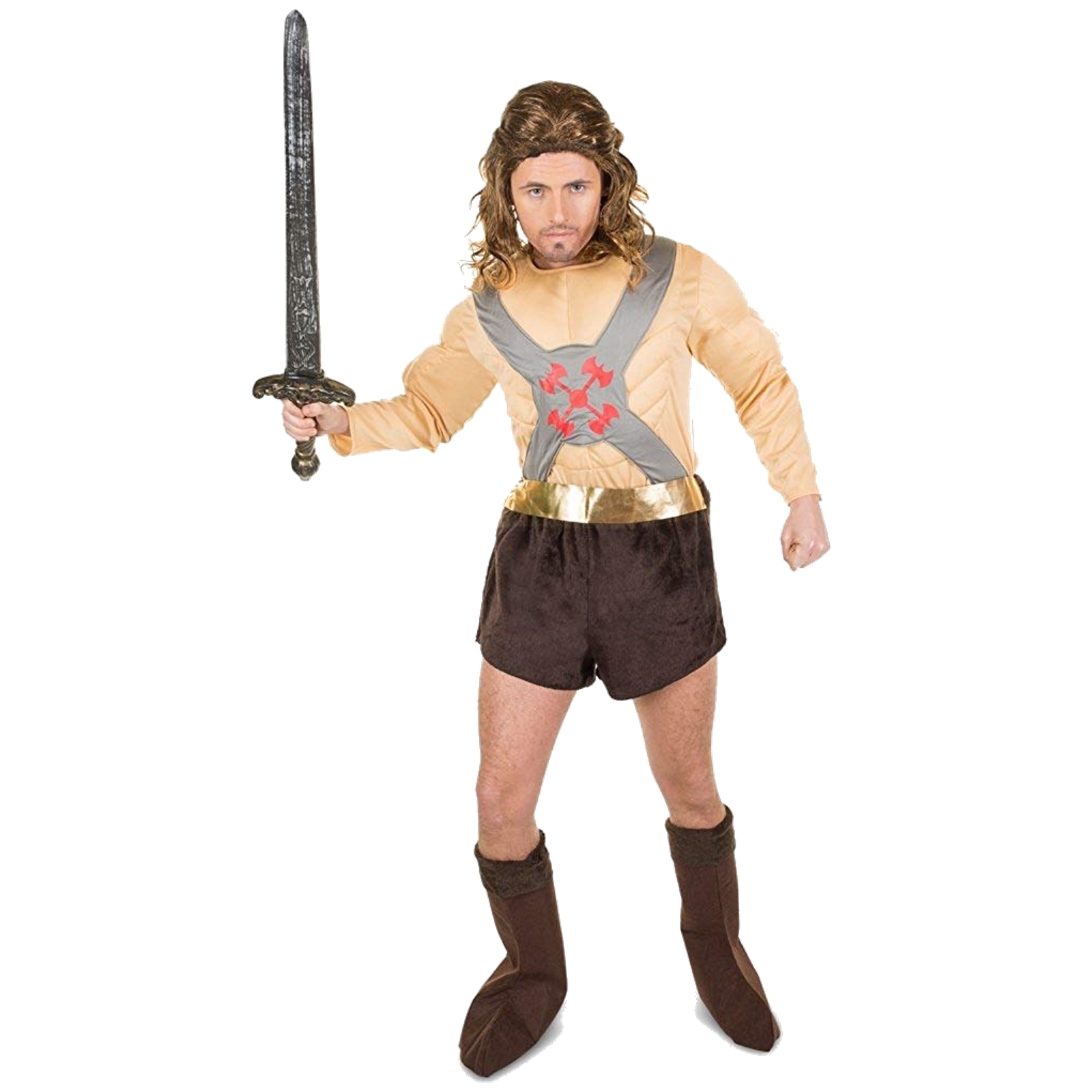 Muscular Barbarian Mens Costume Extra Large