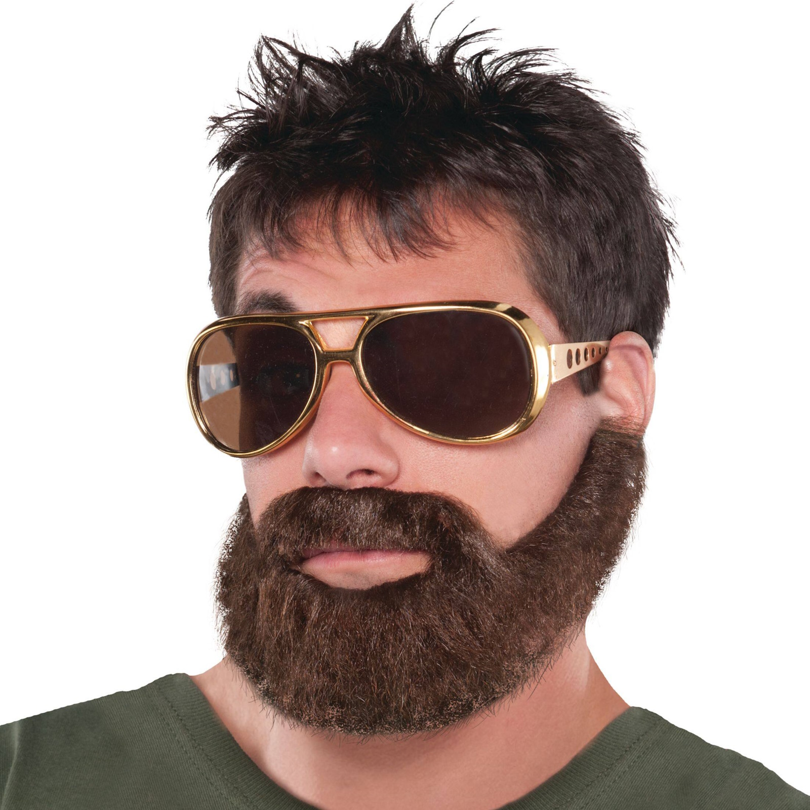 Hungover Short Brown Beard and Moustache