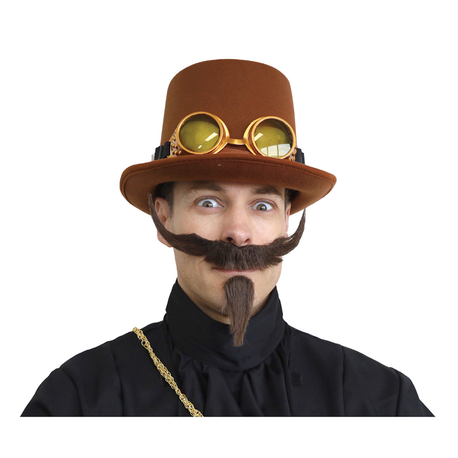 Brown Large Mo and Goatee