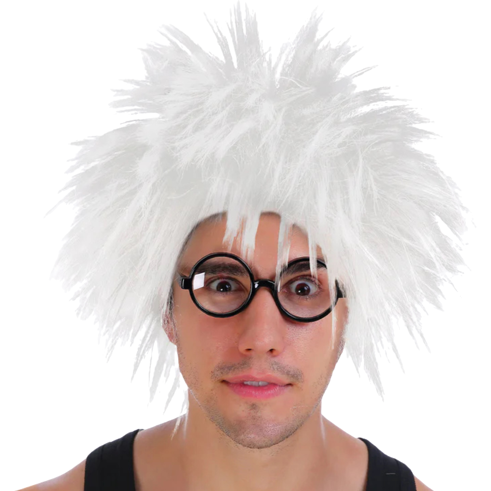 White Spiky Wig