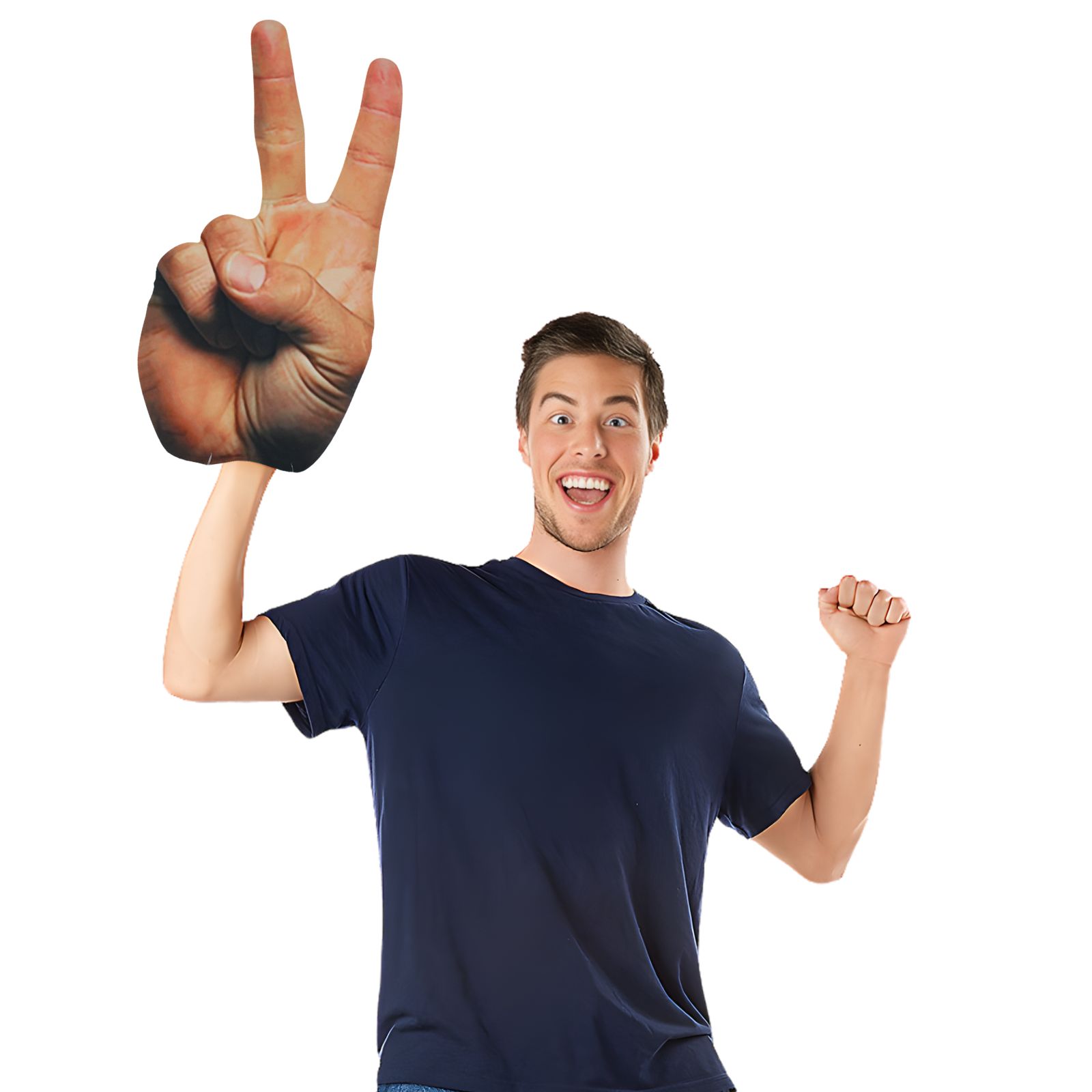 Hand Peace Sign Costume Accessory