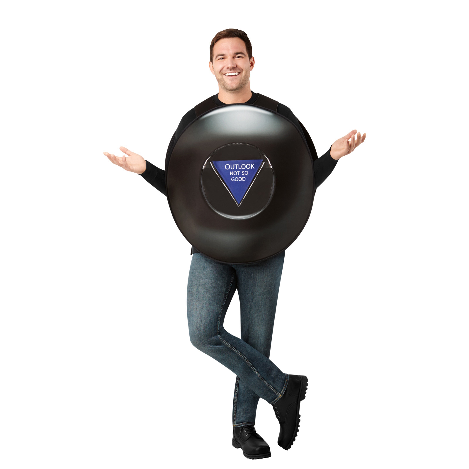 Magic 8 Ball Costume Adult Standard One Size 