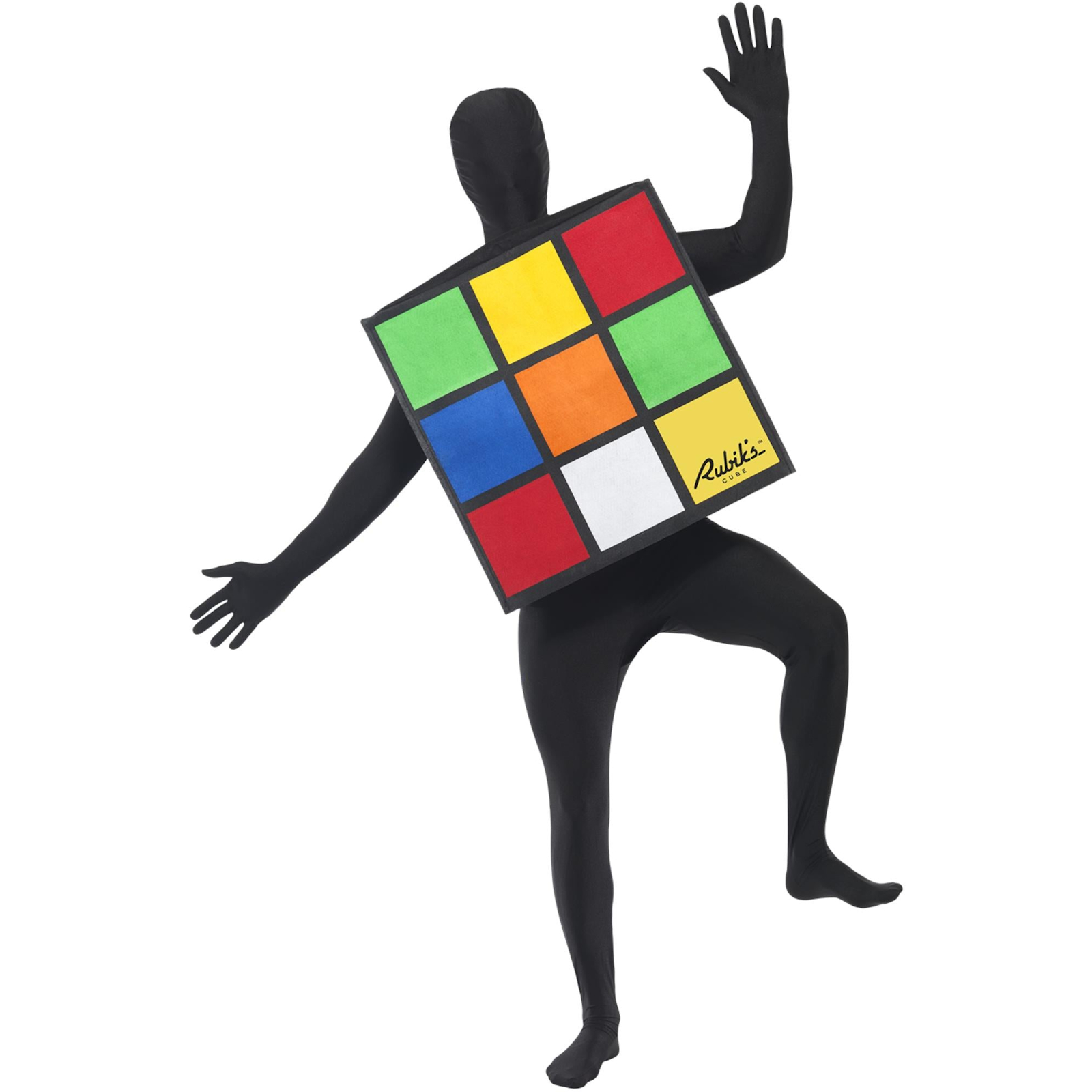 Rubik's Cube Adult Costume Standard One Size