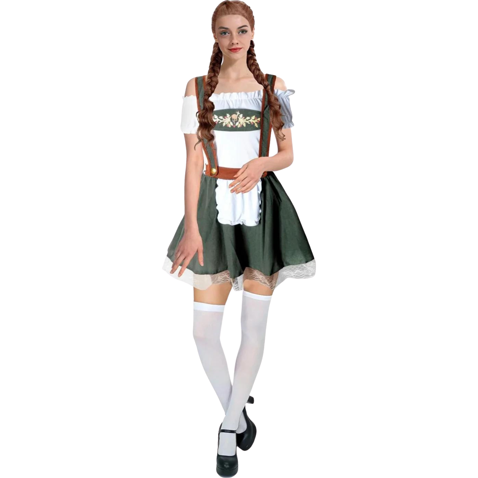 Beer Girl Green Dress Women's Costume 