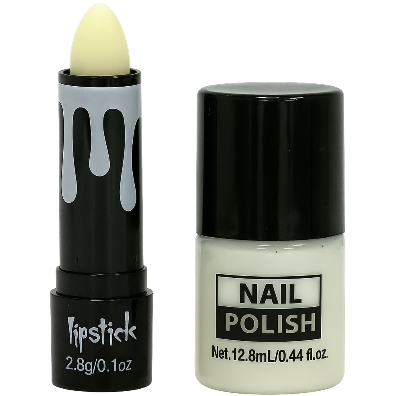Glow In The Dark Lipstick and Nail Polish Set