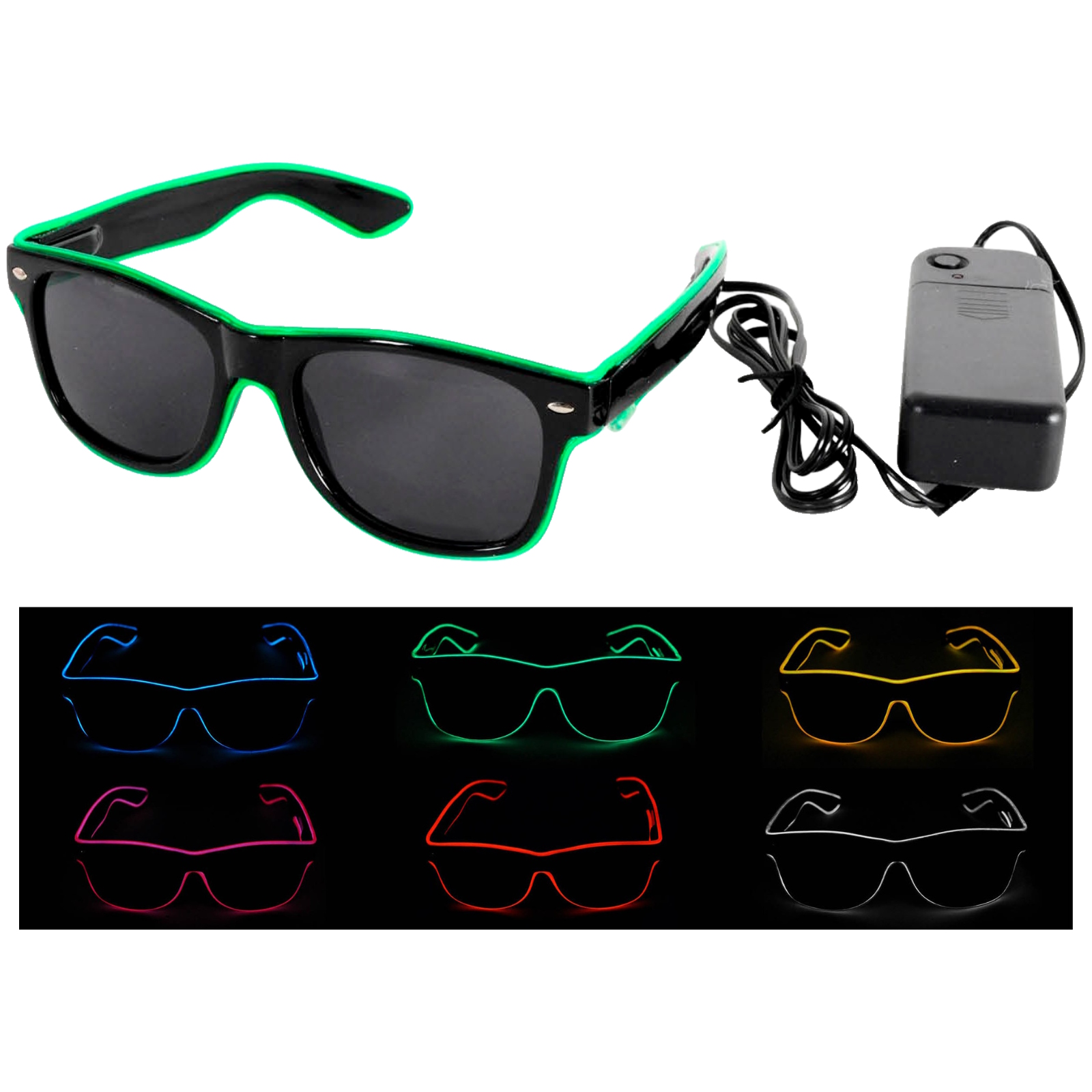 Light Up Coloured Party Sunglasses (1 Only)