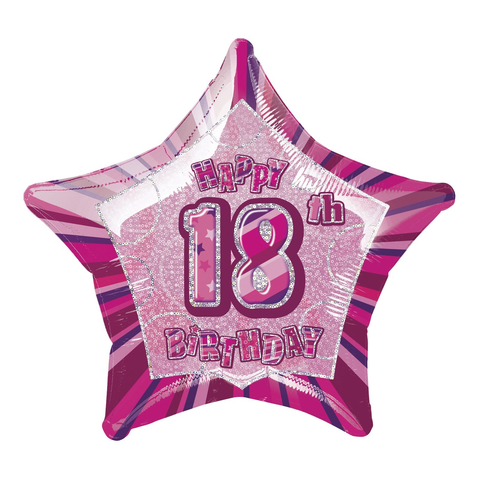 Glitz Pink 18th Birthday Helium Balloon