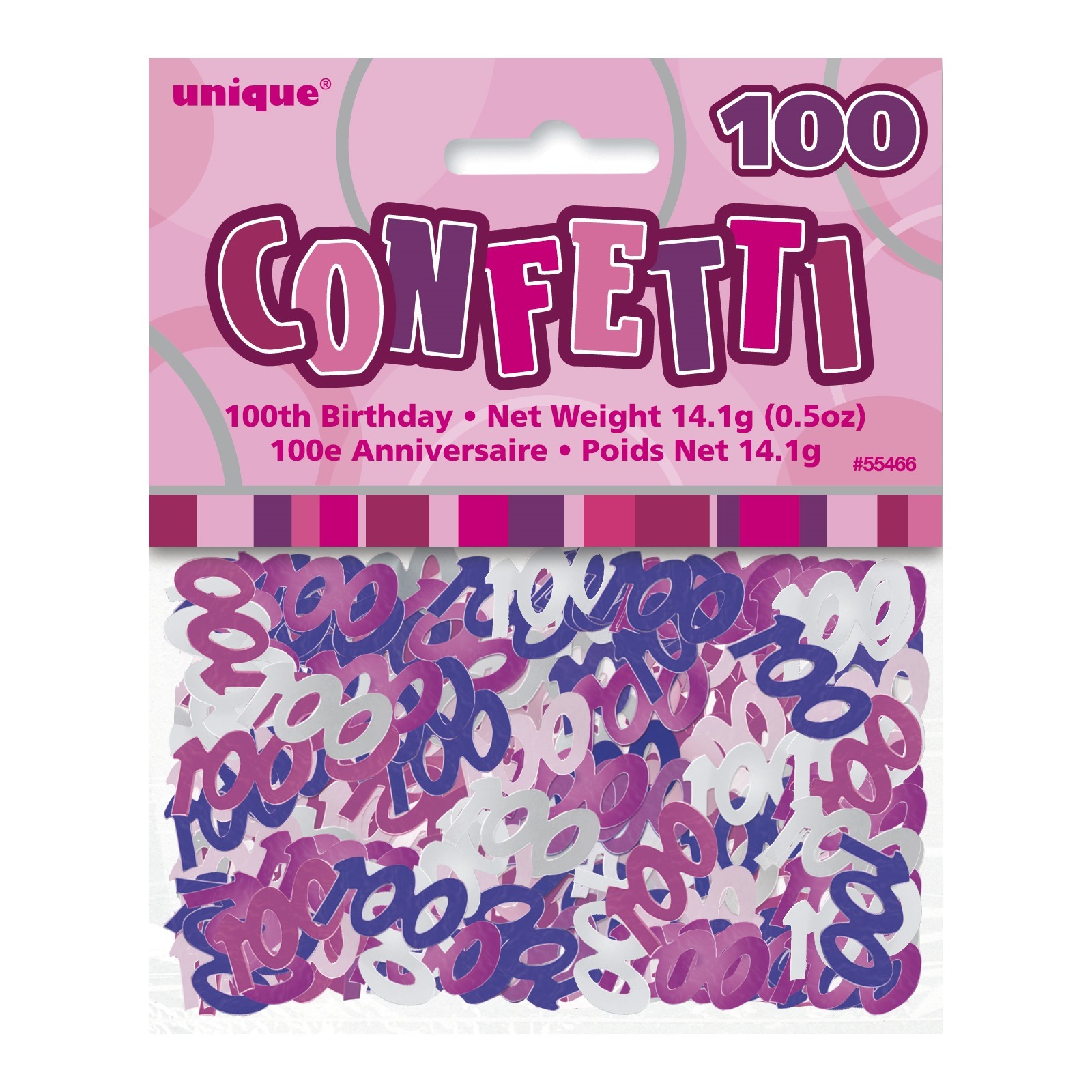 Glitz Pink 100th Birthday Confetti/Table Scatters