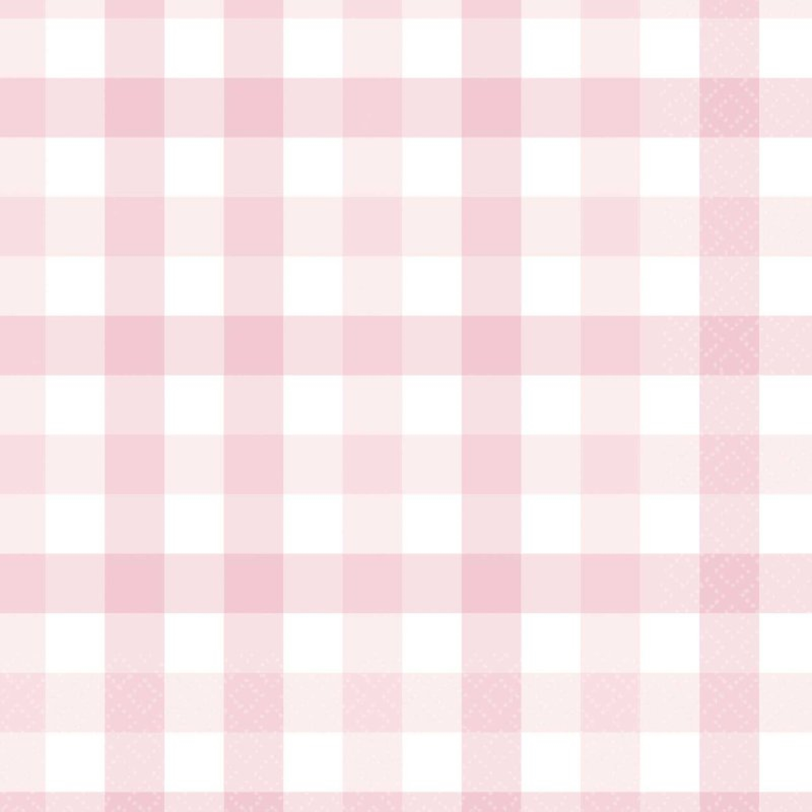 Pastel Pink Gingham Large Napkins / Serviettes (Pack of 16) 