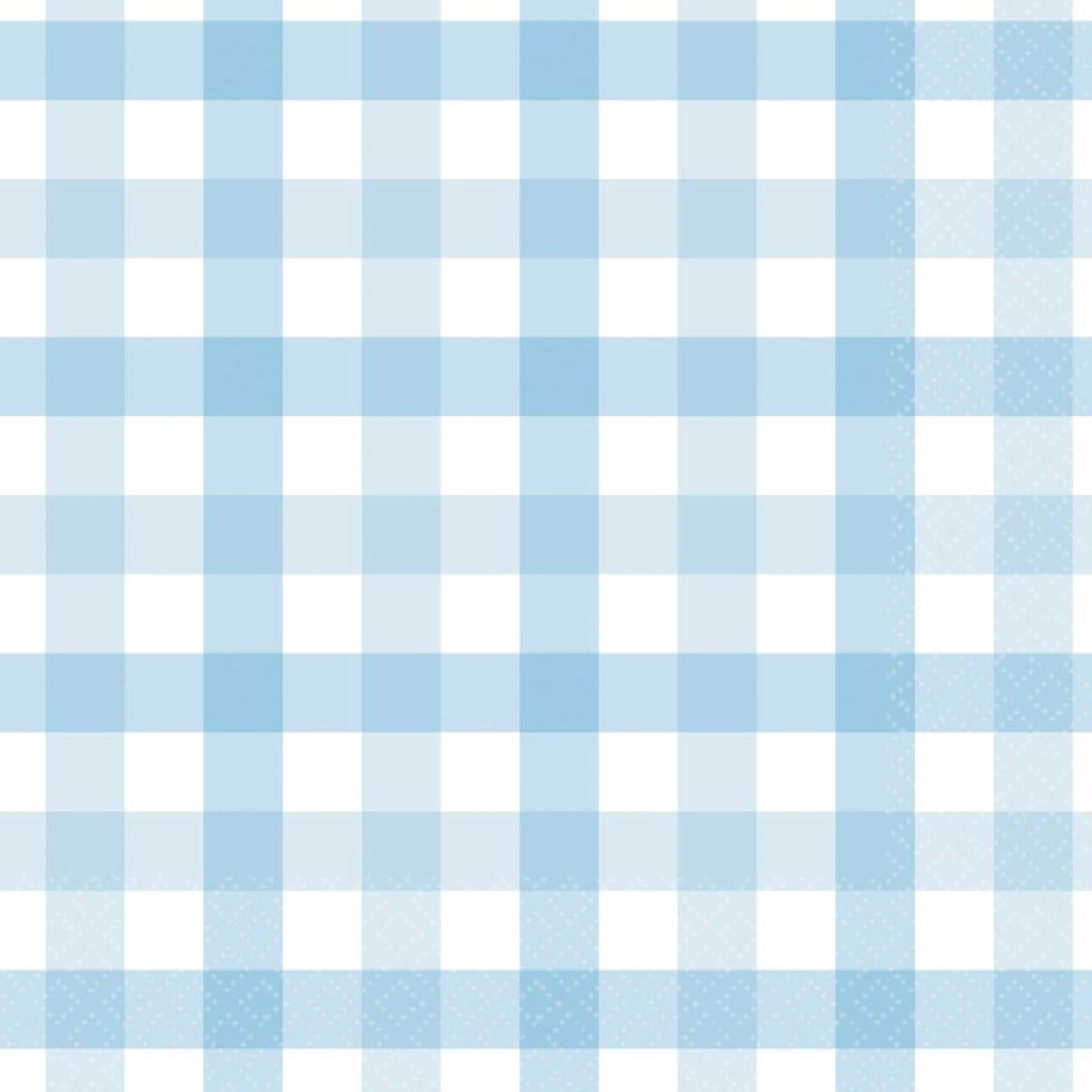 Pastel Blue Gingham Large Napkins / Serviettes (Pack of 16)