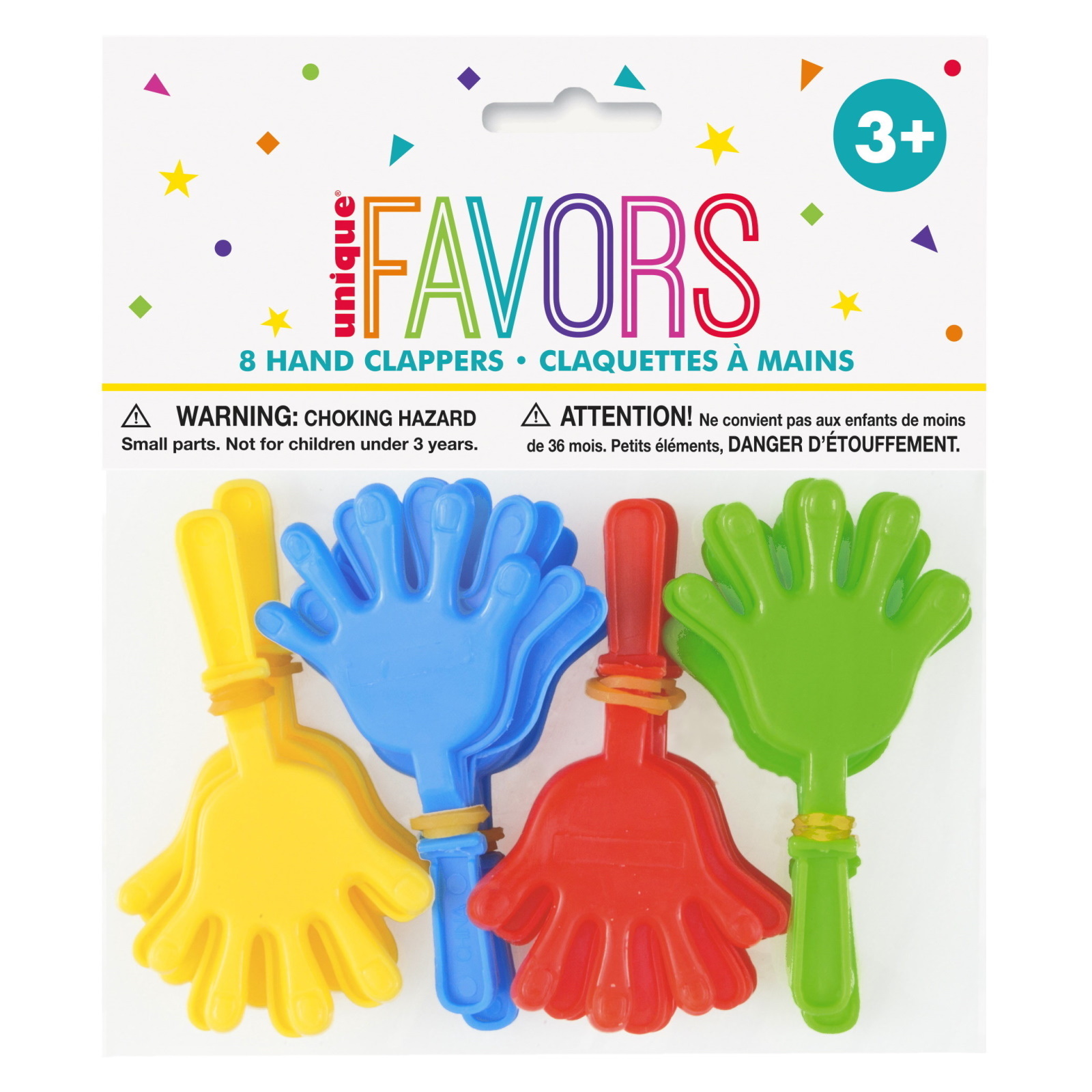 Assorted Hand Clappers  (Pack of 8)