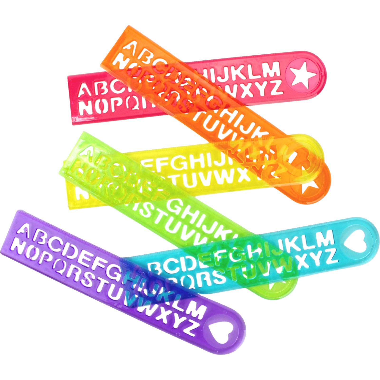 Assorted Alphabet Rulers (Pack of 12)