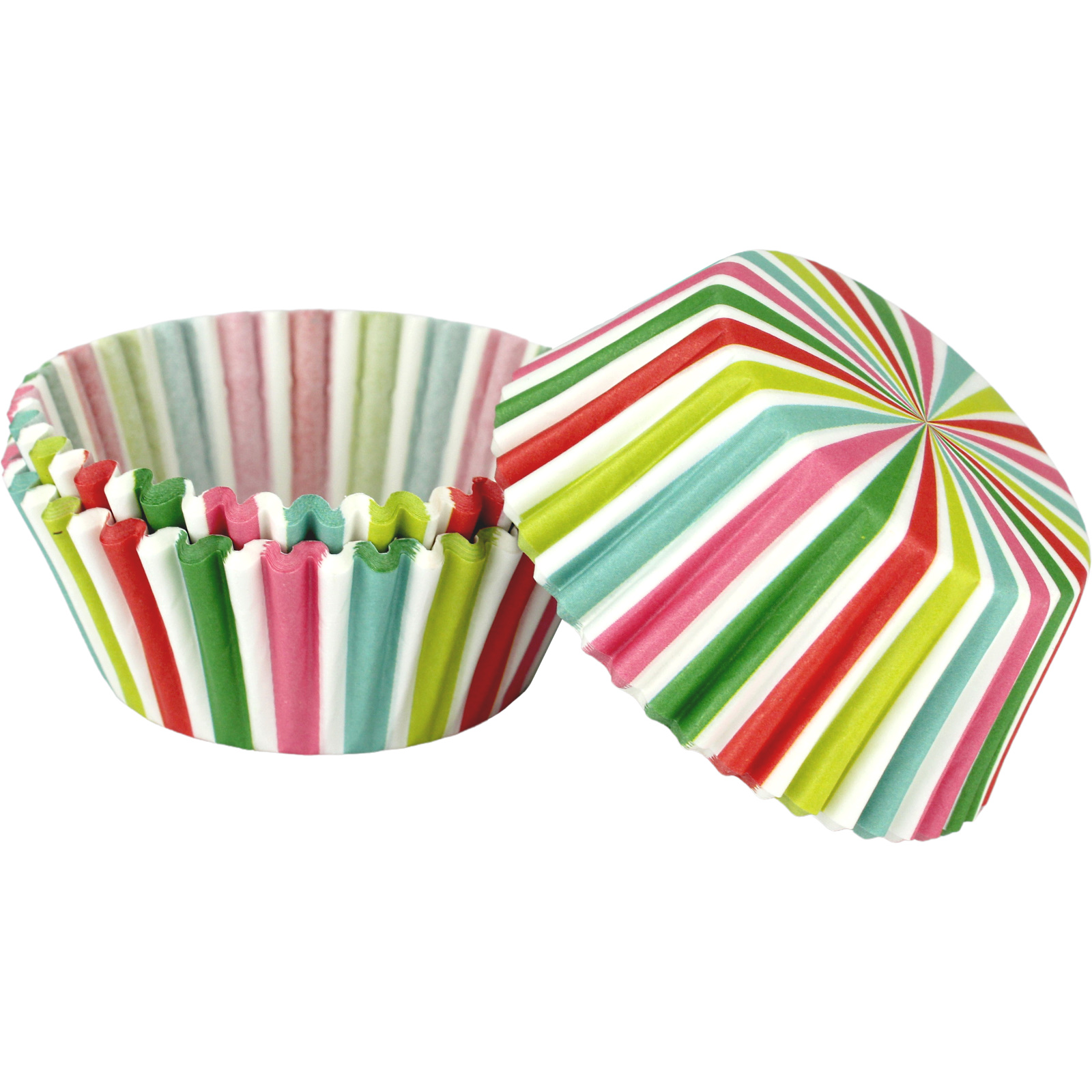 Rainbow Stripe Baking Cups (Pack of 75)