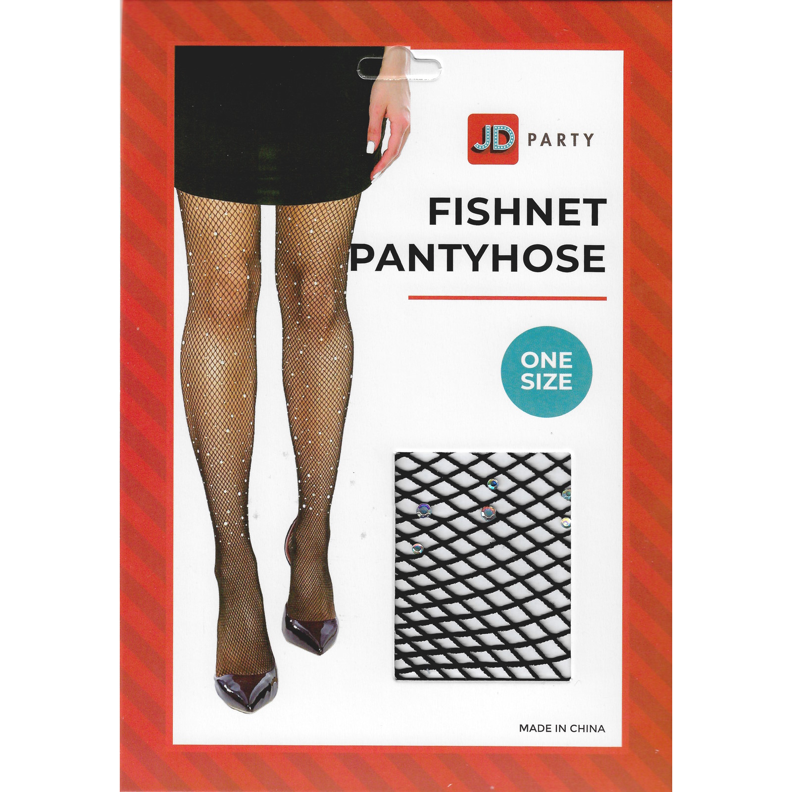 Black Diamante Fishnet Tights