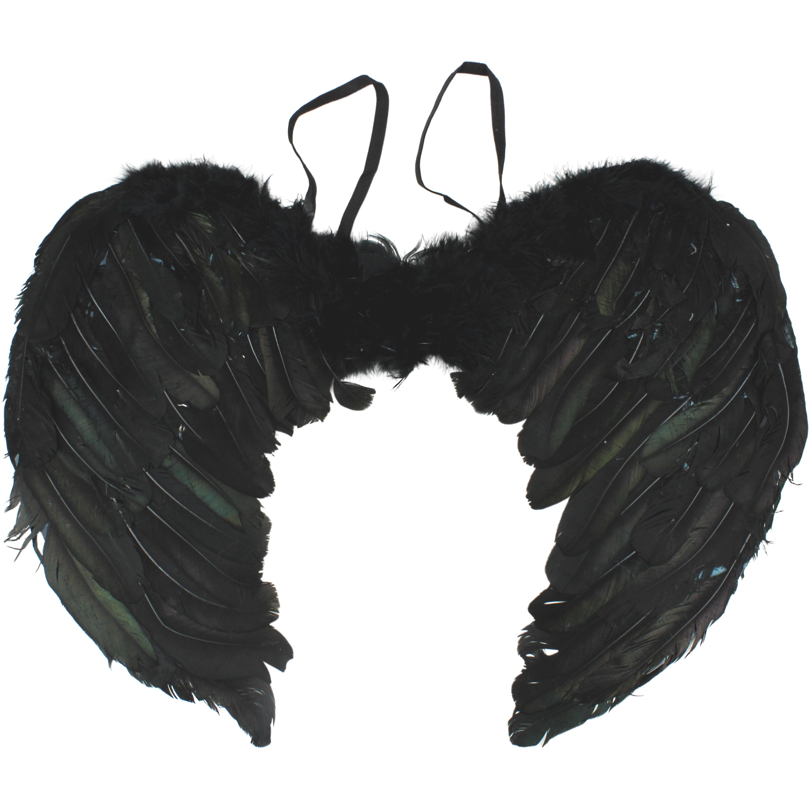 Black Feathered Angel Wings (60cm x 40cm)