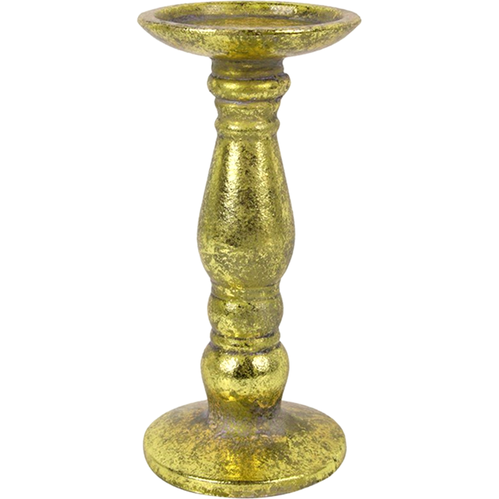 Antique Gold Candle Holder 19.5cm