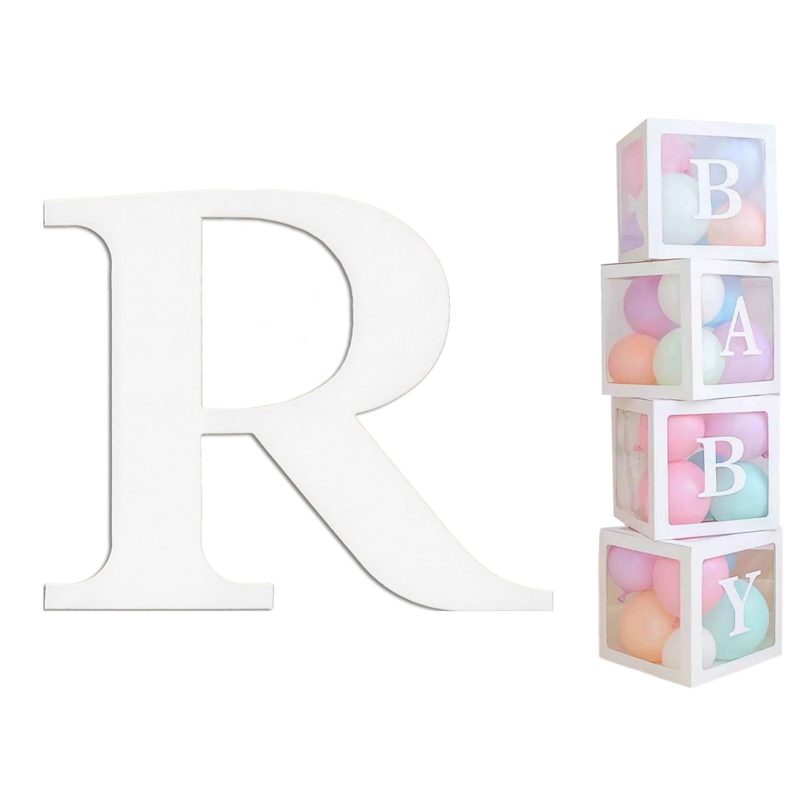 White Cardboard Letter R (Pack of 2) - Fashion For Fun