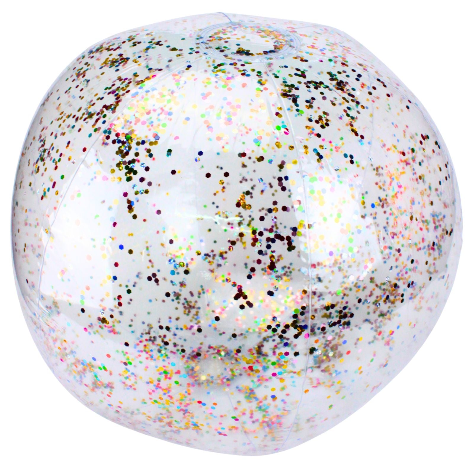 Inflatable Rainbow Confetti Beach Ball 50cm