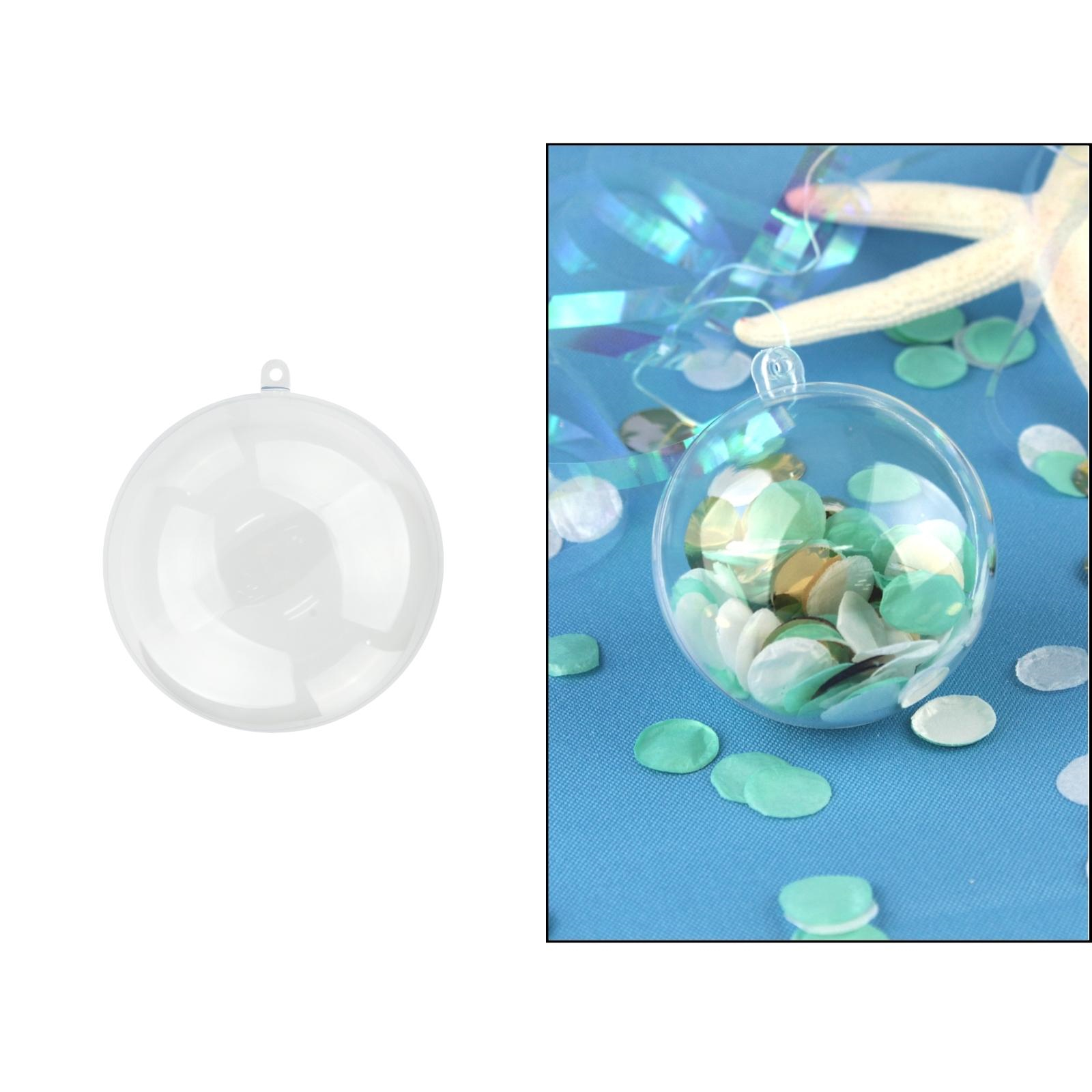 Clear Plastic Fillable Bauble 6cm