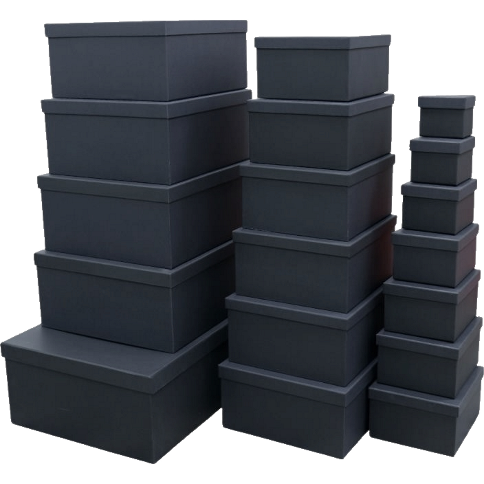 Assorted Black Gift Boxes (Set of 18)