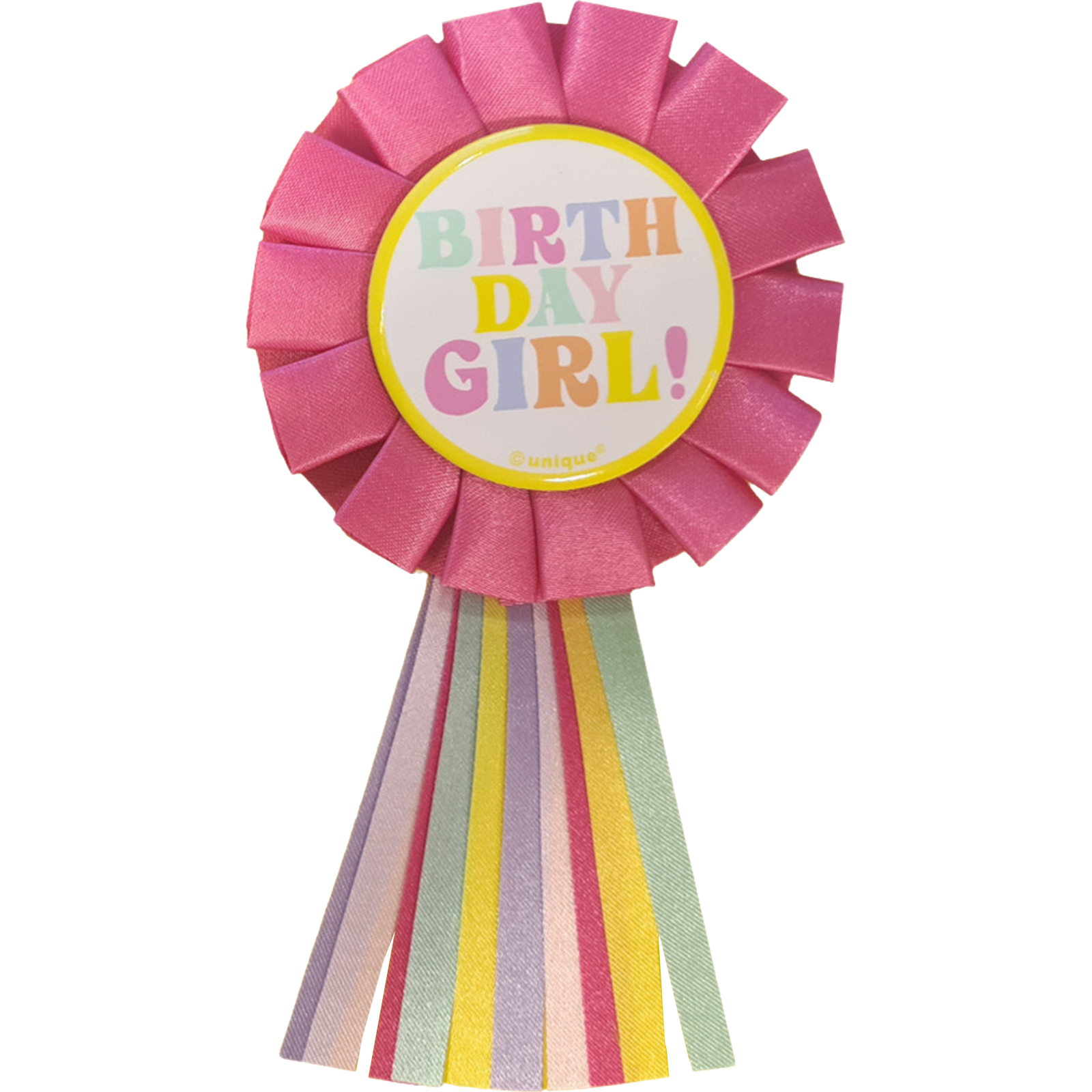 Birthday Girl Satin Ribbon Badge