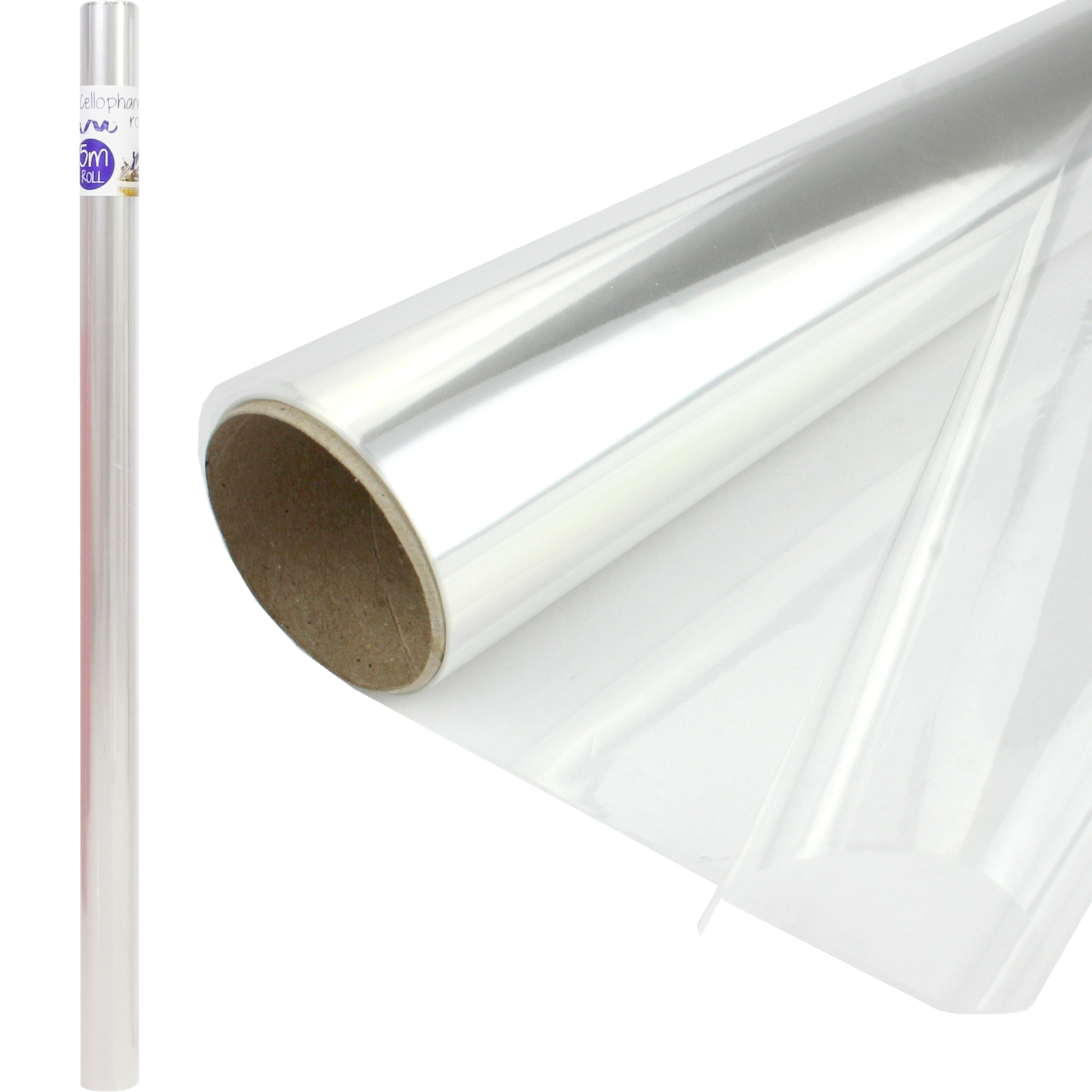 Clear Cellophane 5m Roll