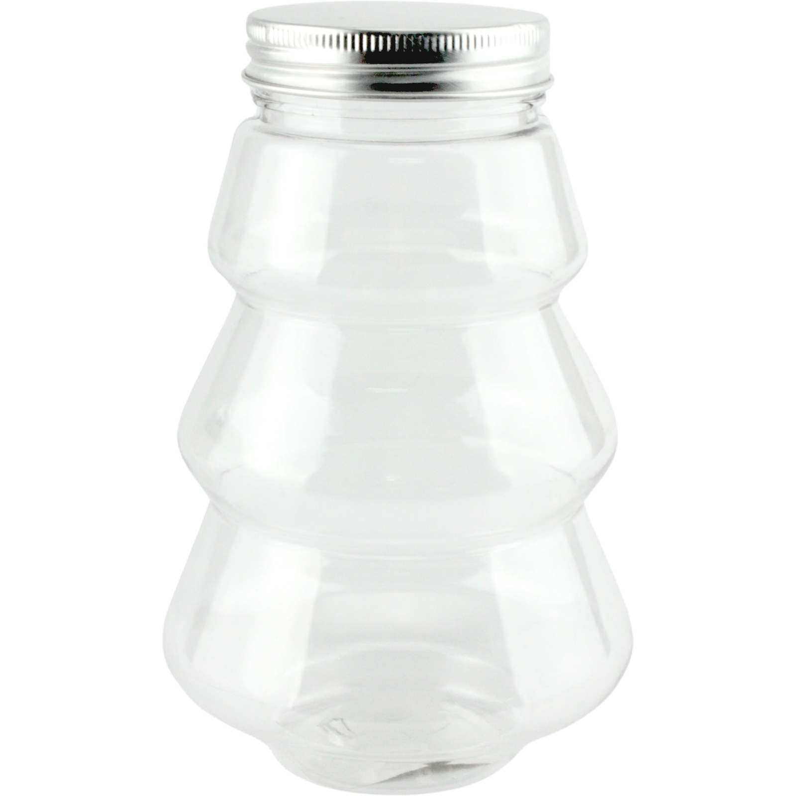 Clear Tree Shape Screw Top Jar 500ml