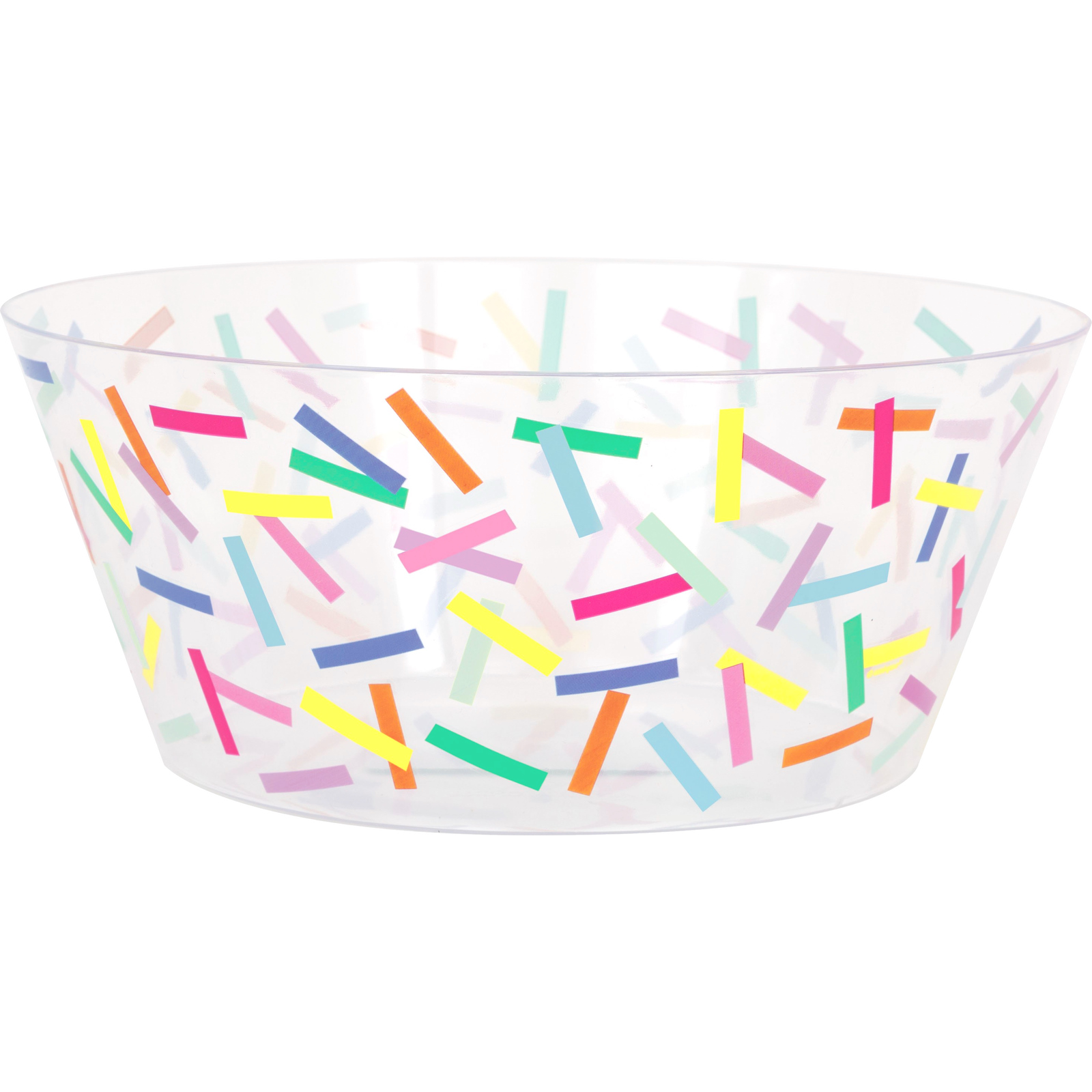 Sweet Sprinkles Round Plastic Serving Bowl 25cm 