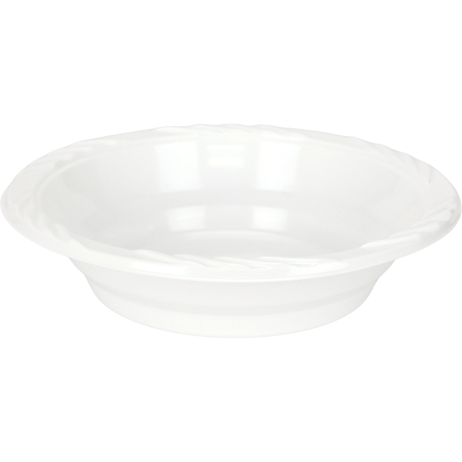 Everyday Living Reusable White Plastic Bowls (Bulk Pack of 50)