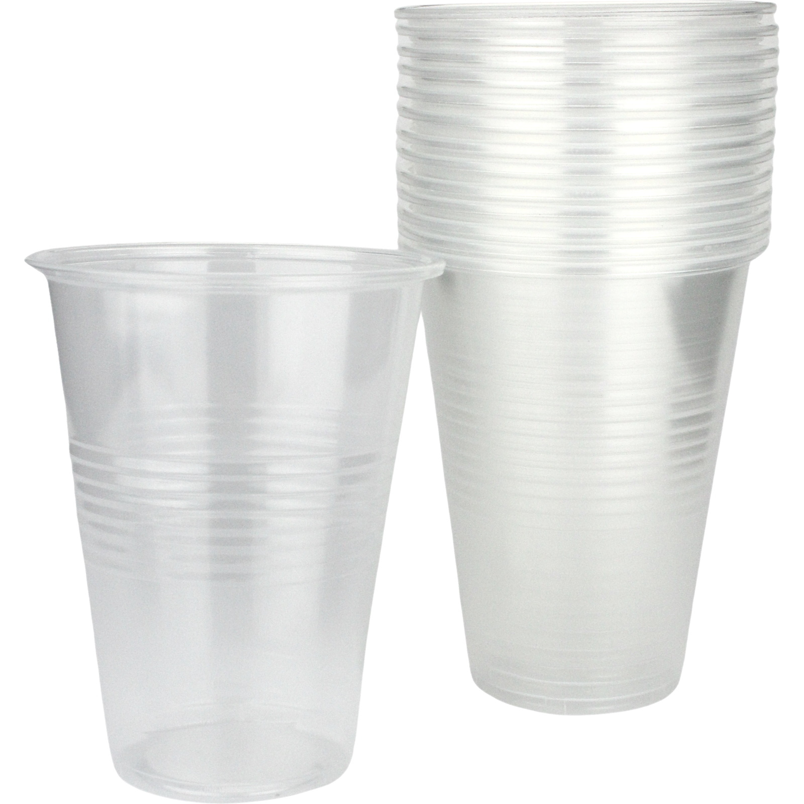 450ml Clear Plastic Cups (Pack of 15)