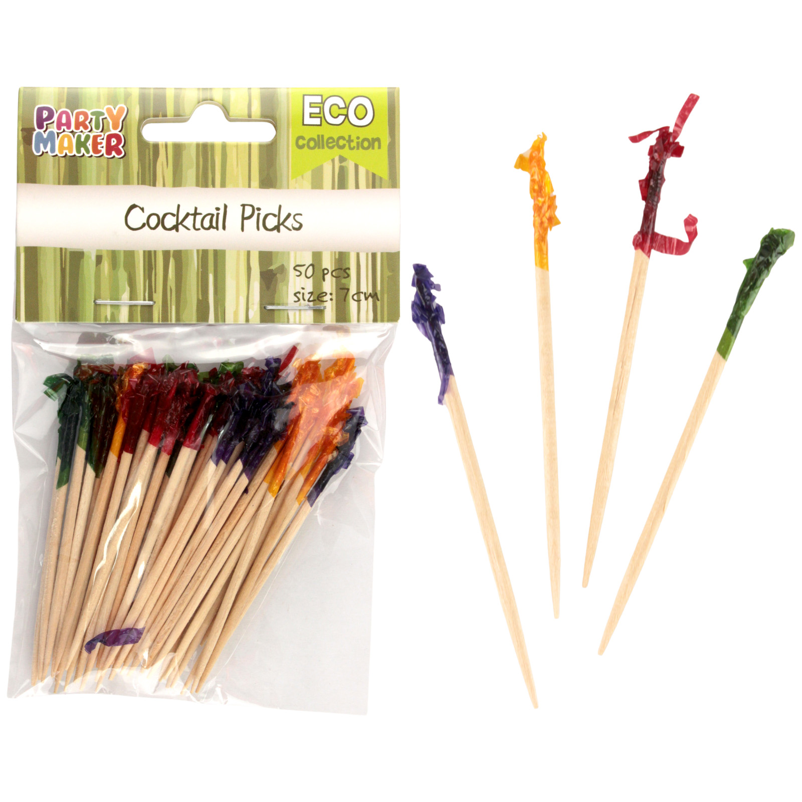 Assorted Frilled Picks (Pack of 50) 