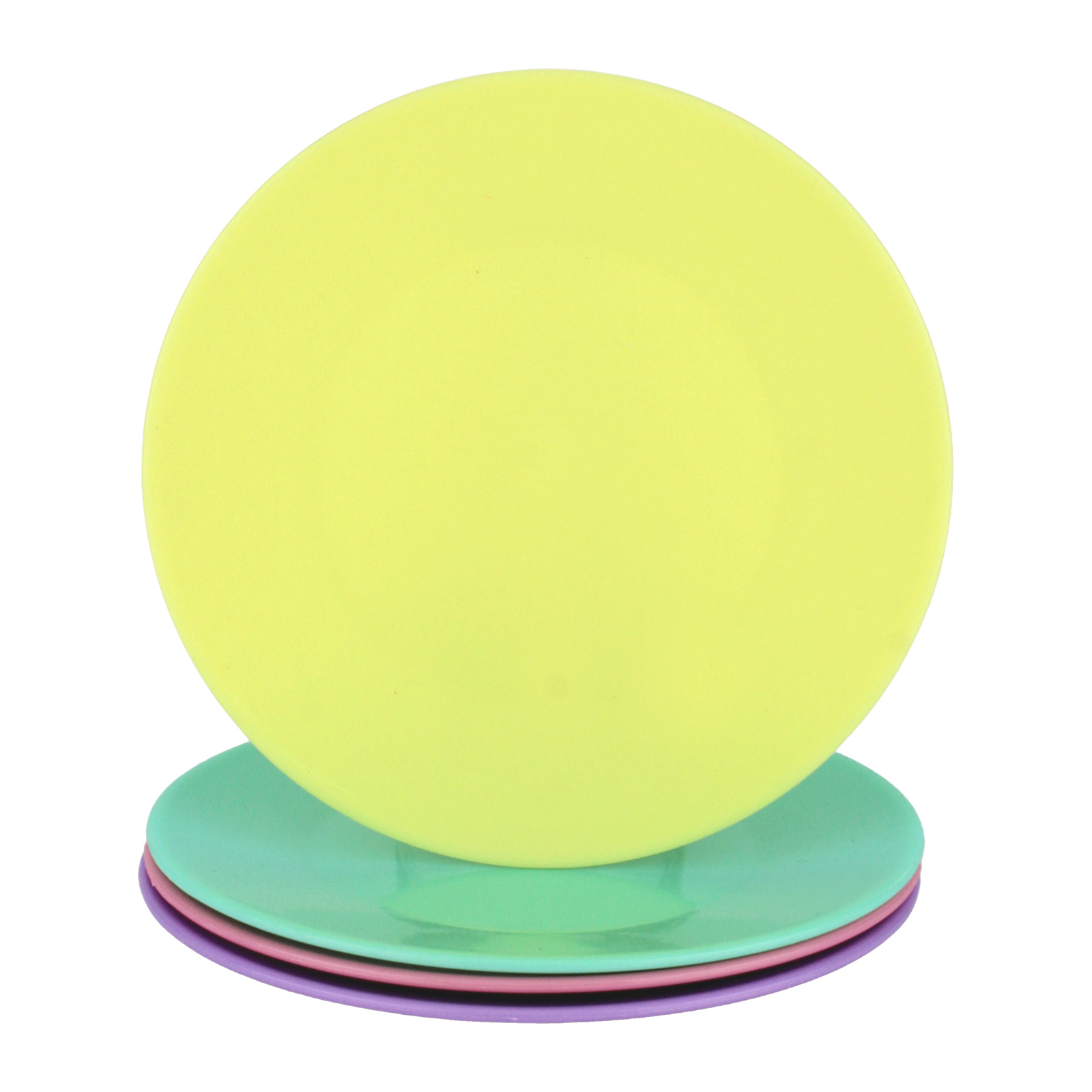 Summer Sorbet Reusable Small Plastic Plates Pack of 4