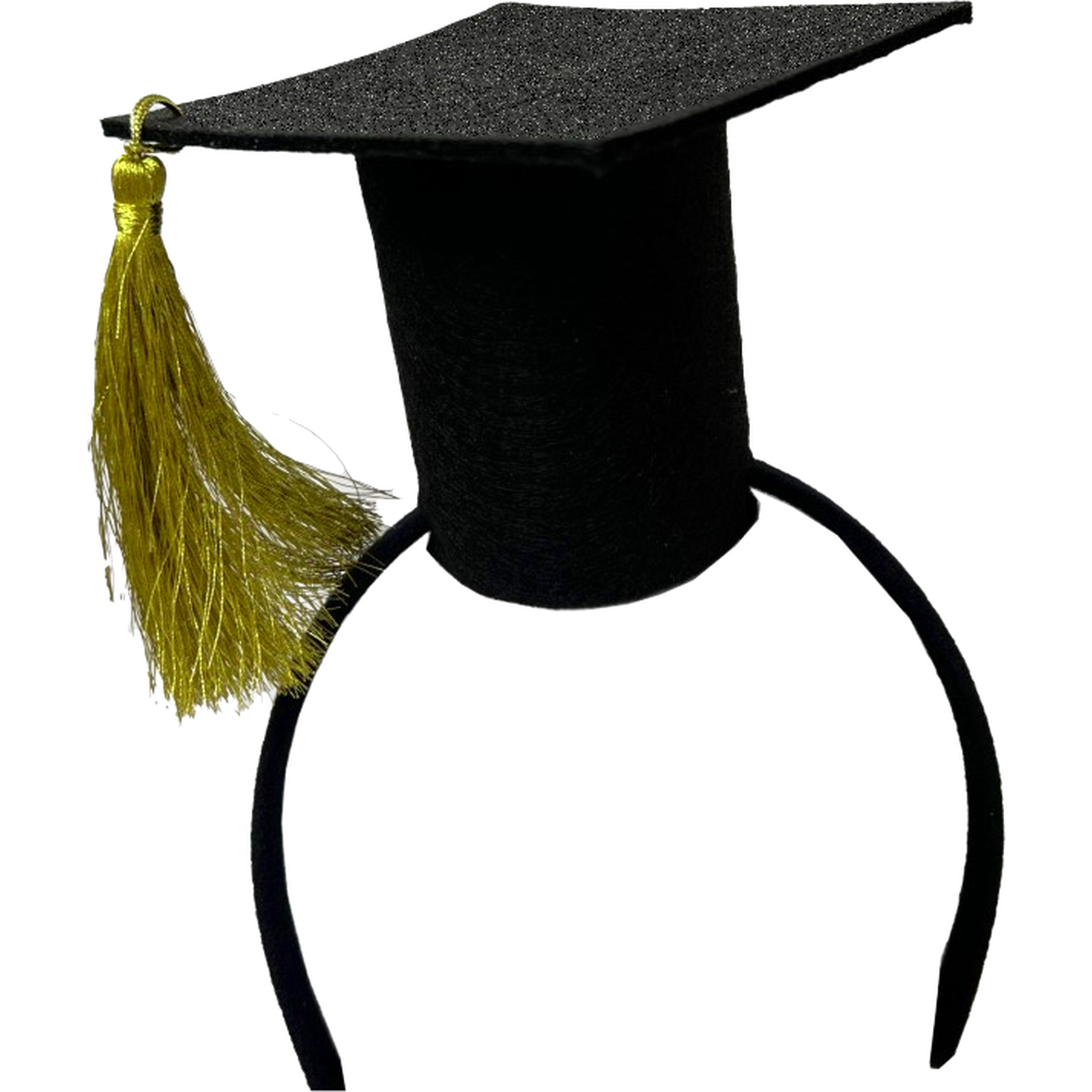 Black and Gold Graduation Cap Headband