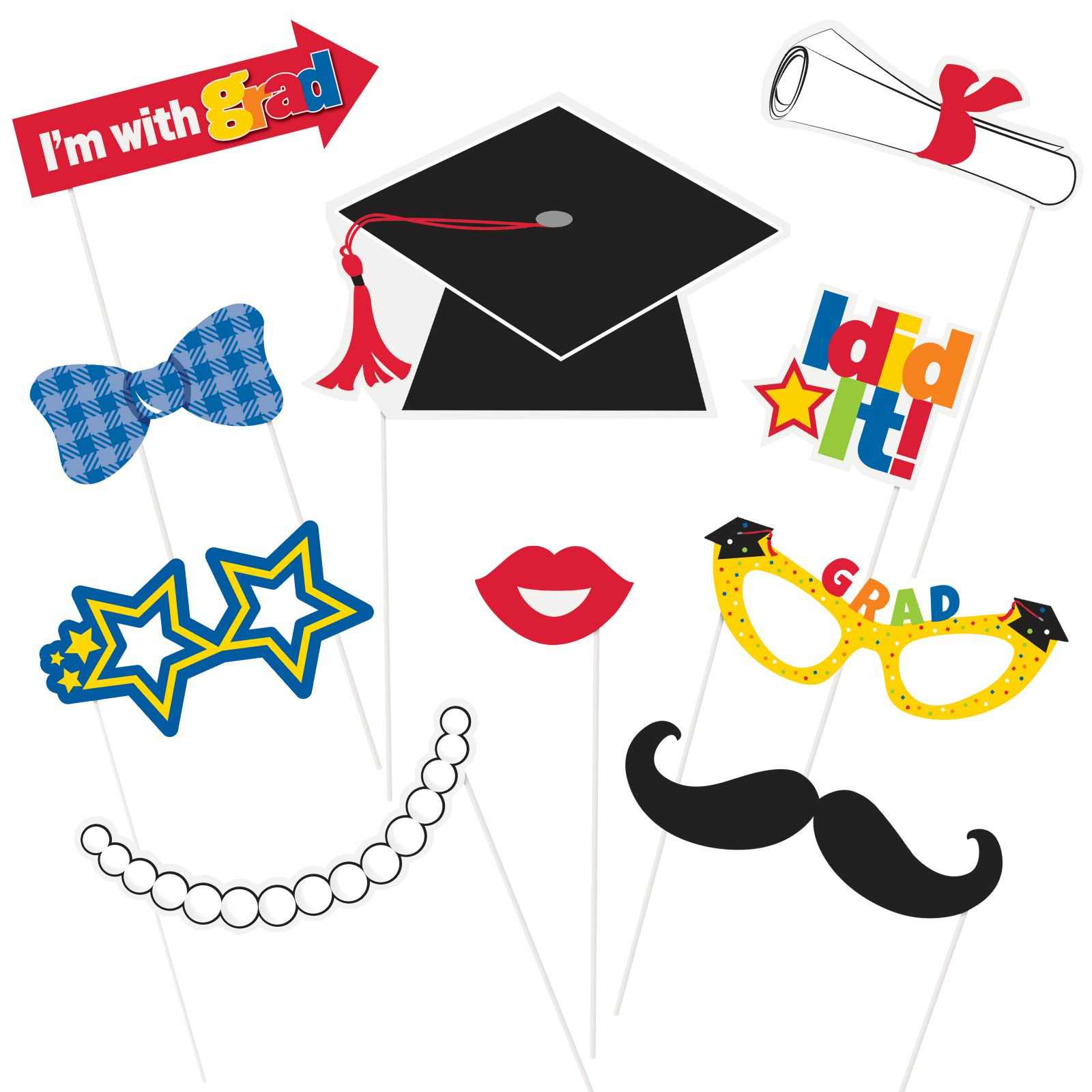 Graduation Photo Props (Pack of 10)