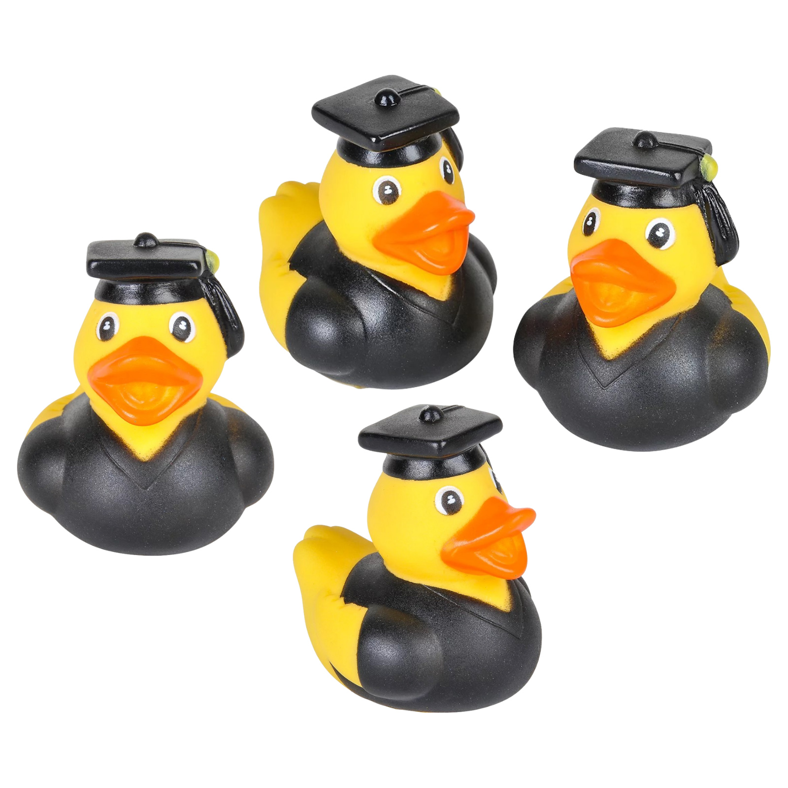 Graduation Yellow Rubber Duckies (Pack of 12)