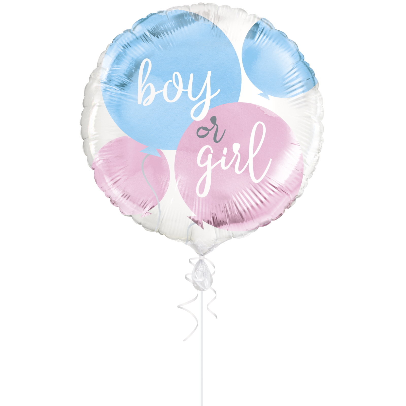 Gender Reveal Boy or Girl Helium Balloon 45cm