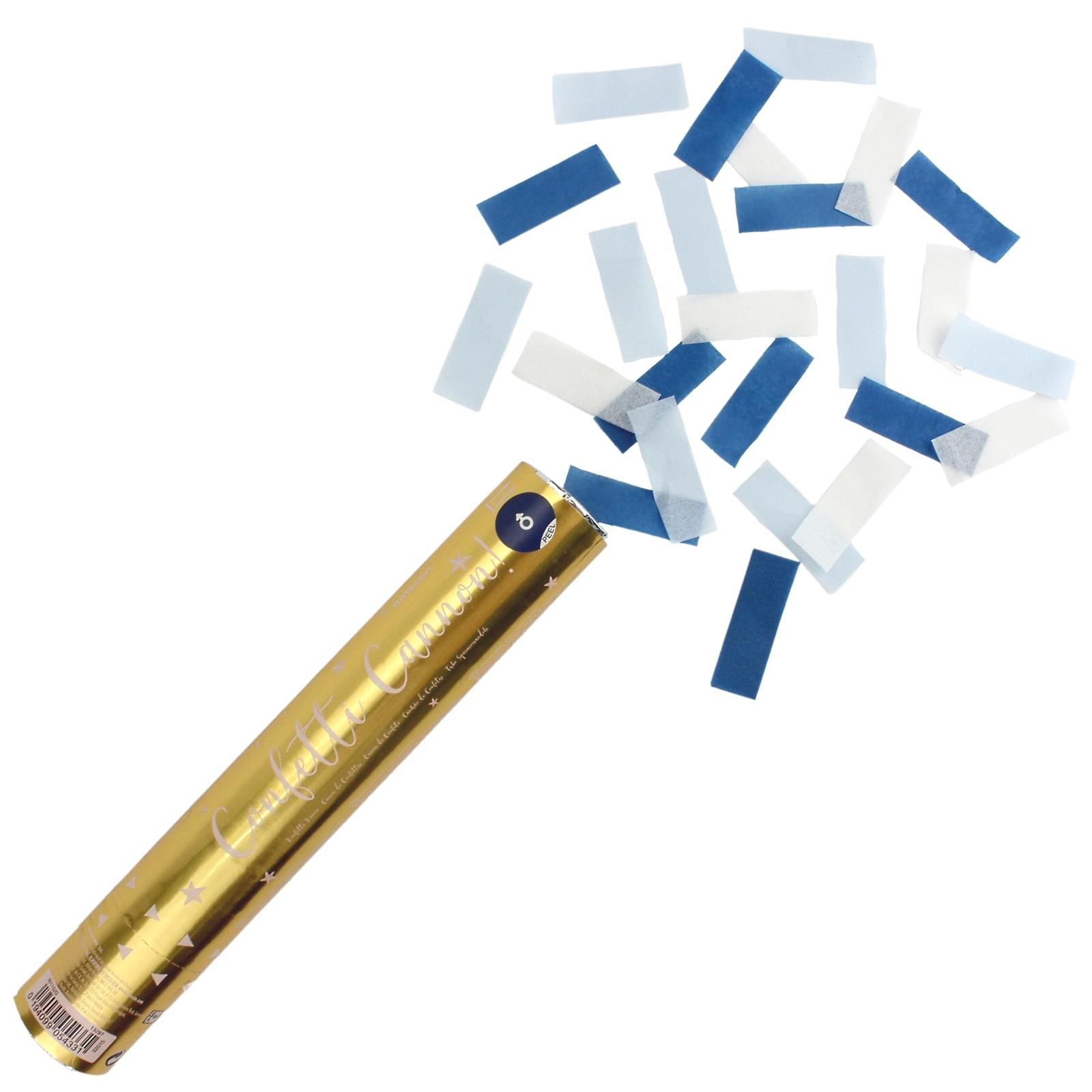 Gender Reveal Blue Confetti Cannon