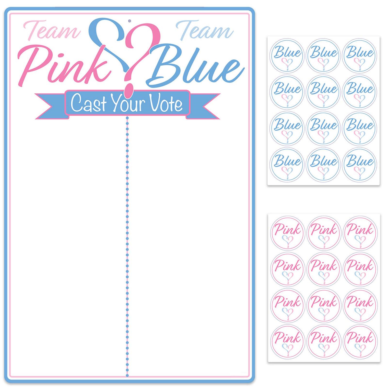 Gender Reveal Team Boy or Girl Tally Board