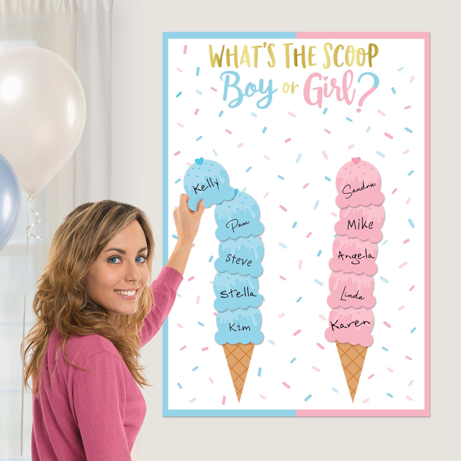 Gender Reveal What's The Scoop Party Game