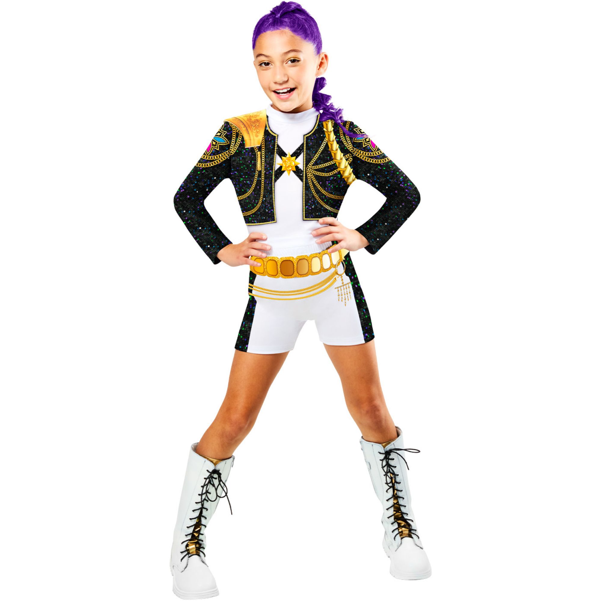 Girls K-Pop Demon Hunters Golden Rumi Costume 7-8 Years