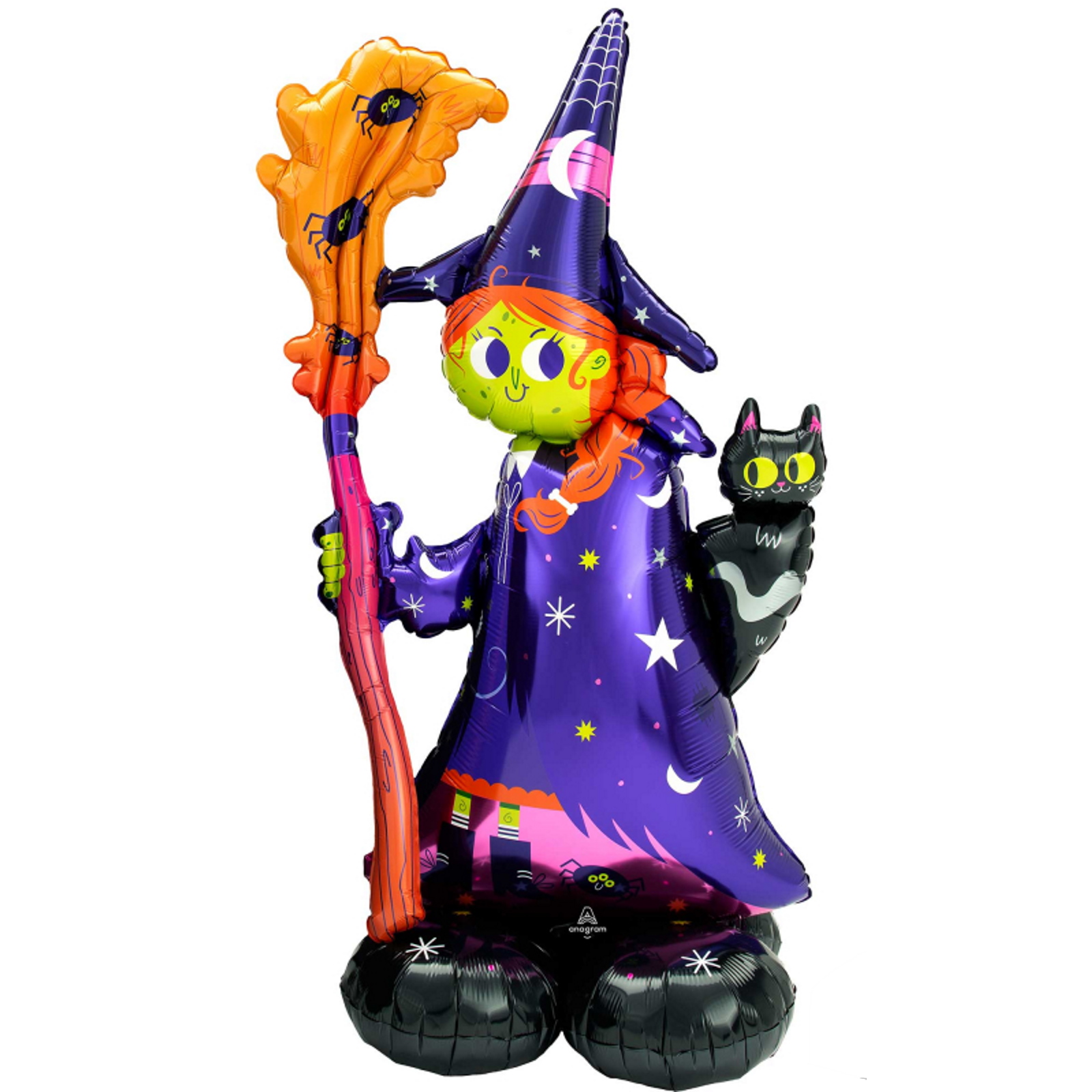AirLoonz Halloween Scary Witch Air Fill Foil Balloon 139cm