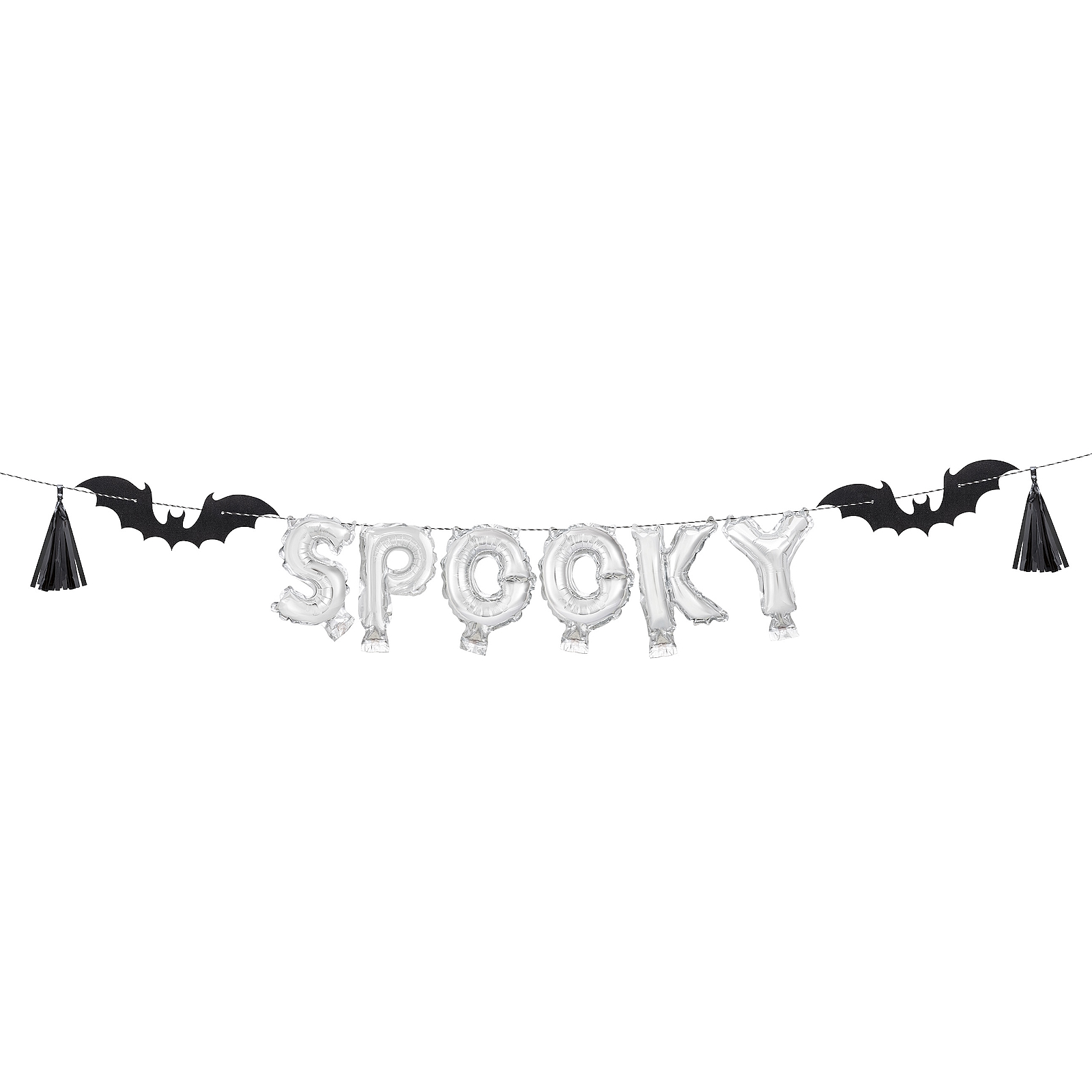 Spooky Foil Letter Balloon Banner Kit (Air Fill)